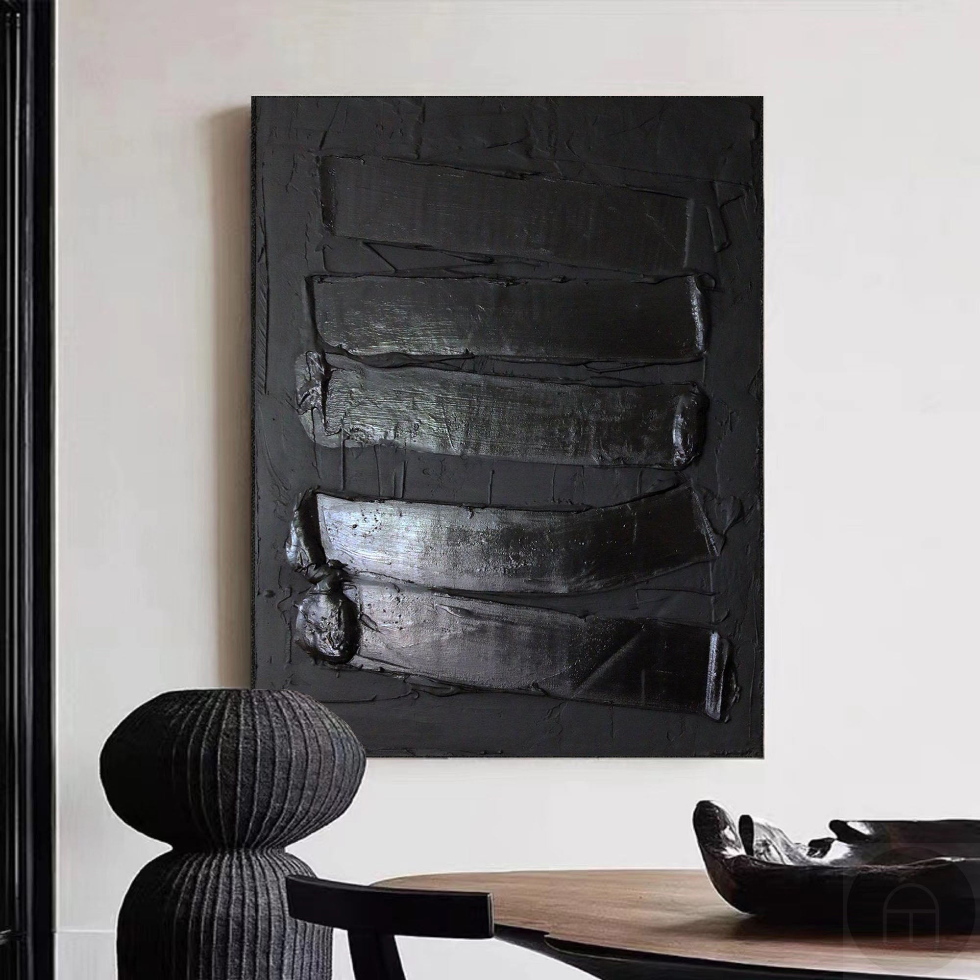 Black Minimalist Painting