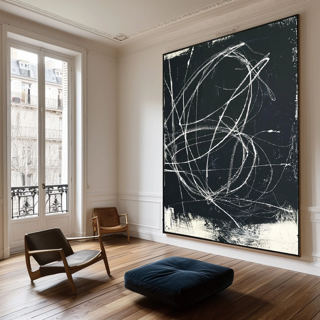 Black Abstract Painting