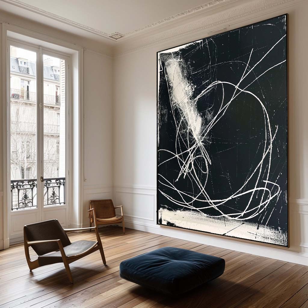 Black Abstract Painting
