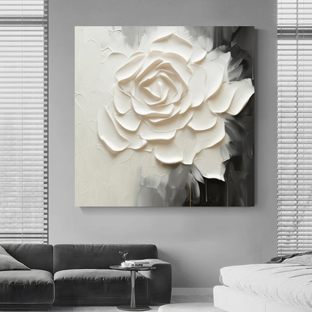 Blooming white flowers