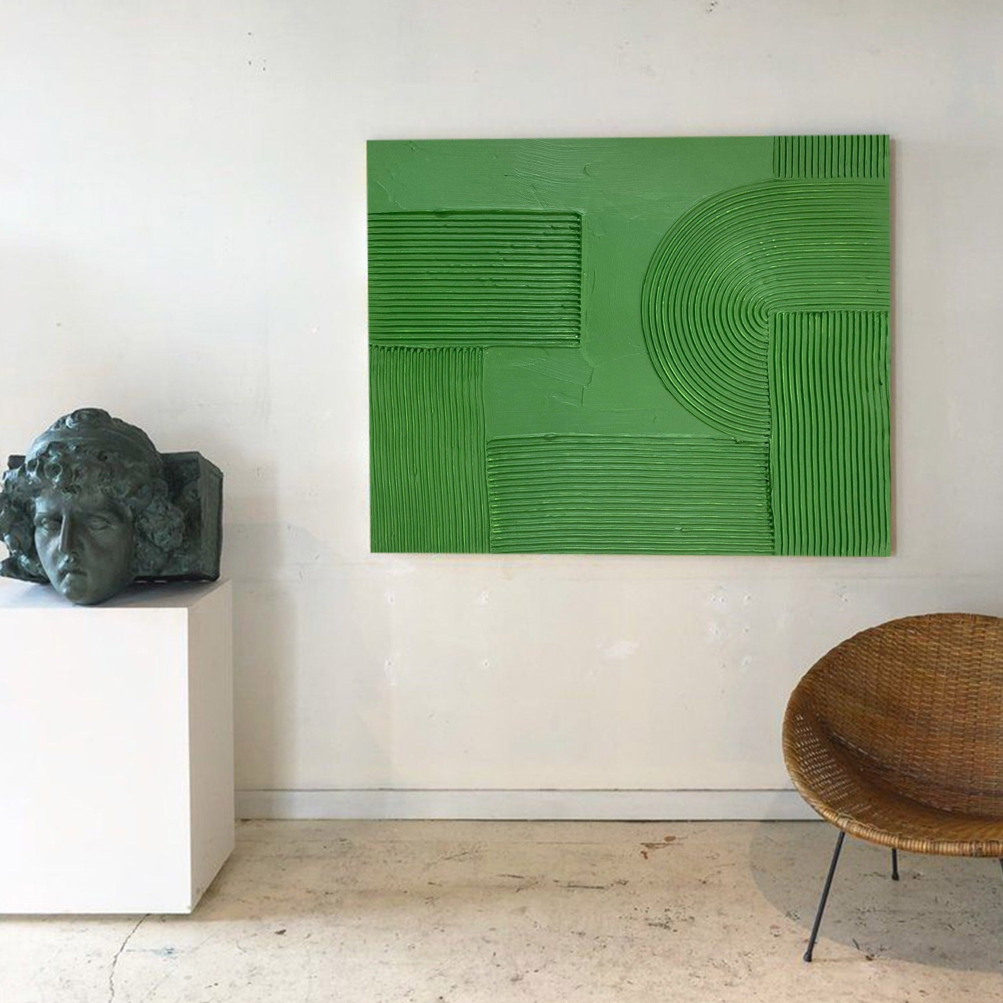 Green Minimalist Painting