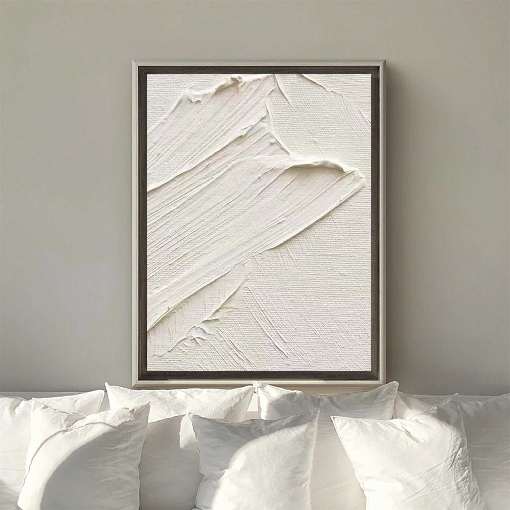 3D White Abstract Painting