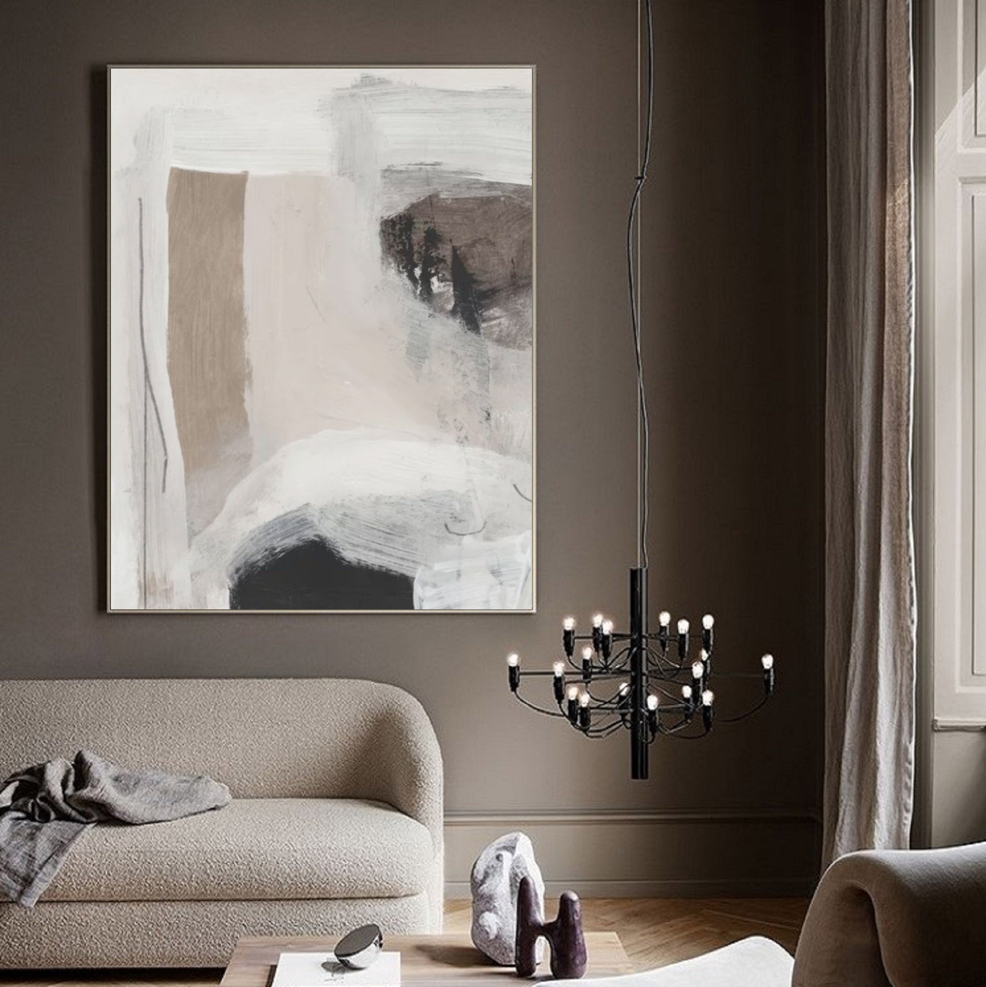 Beige Abstract Painting