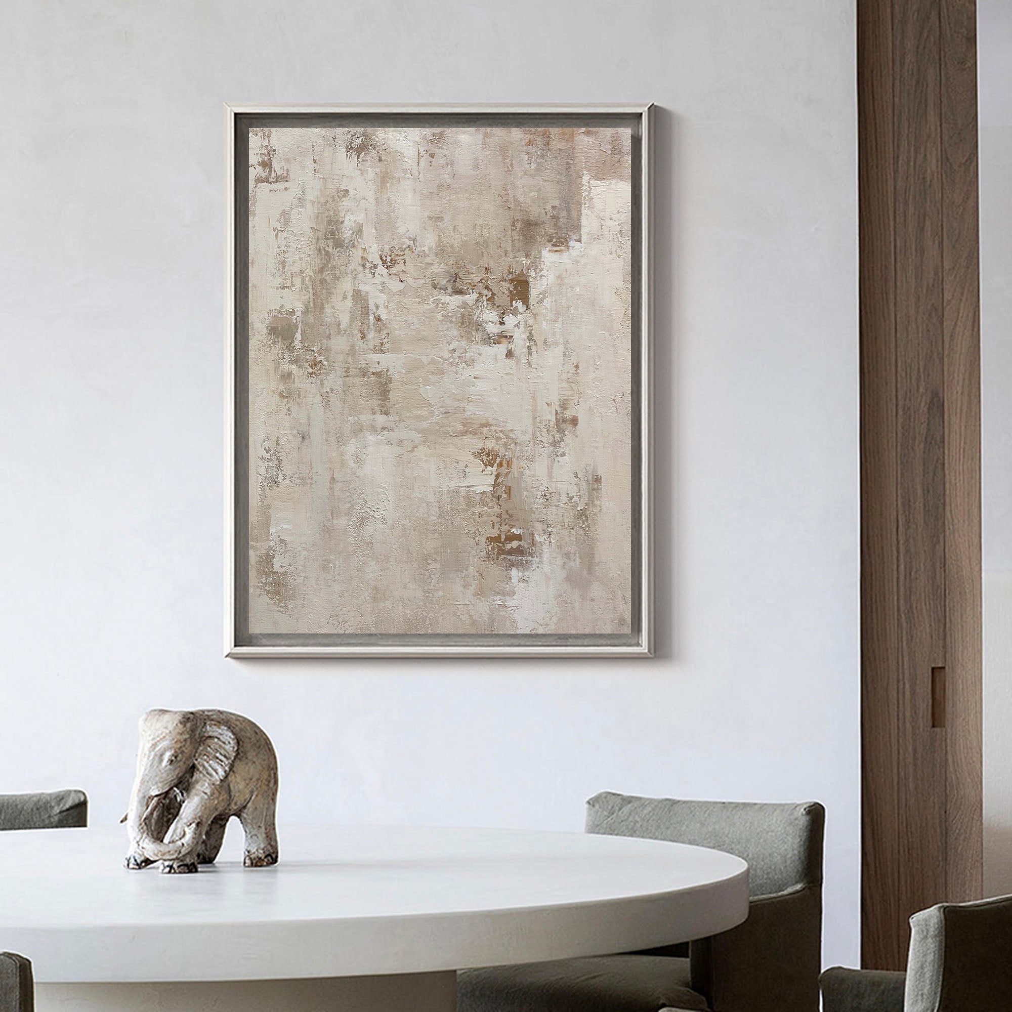 Beige Abstract Painting