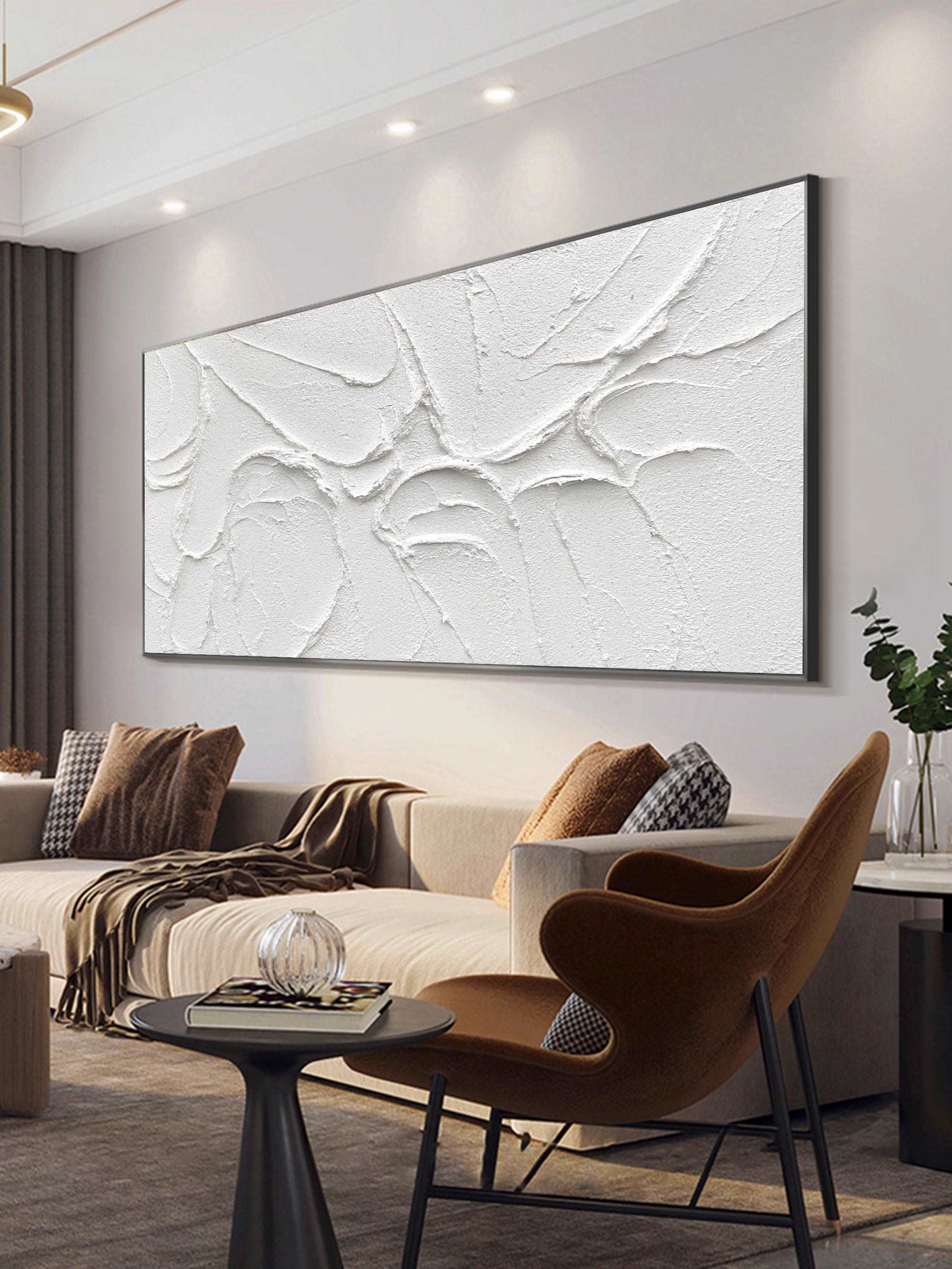 3D White Abstract Painting
