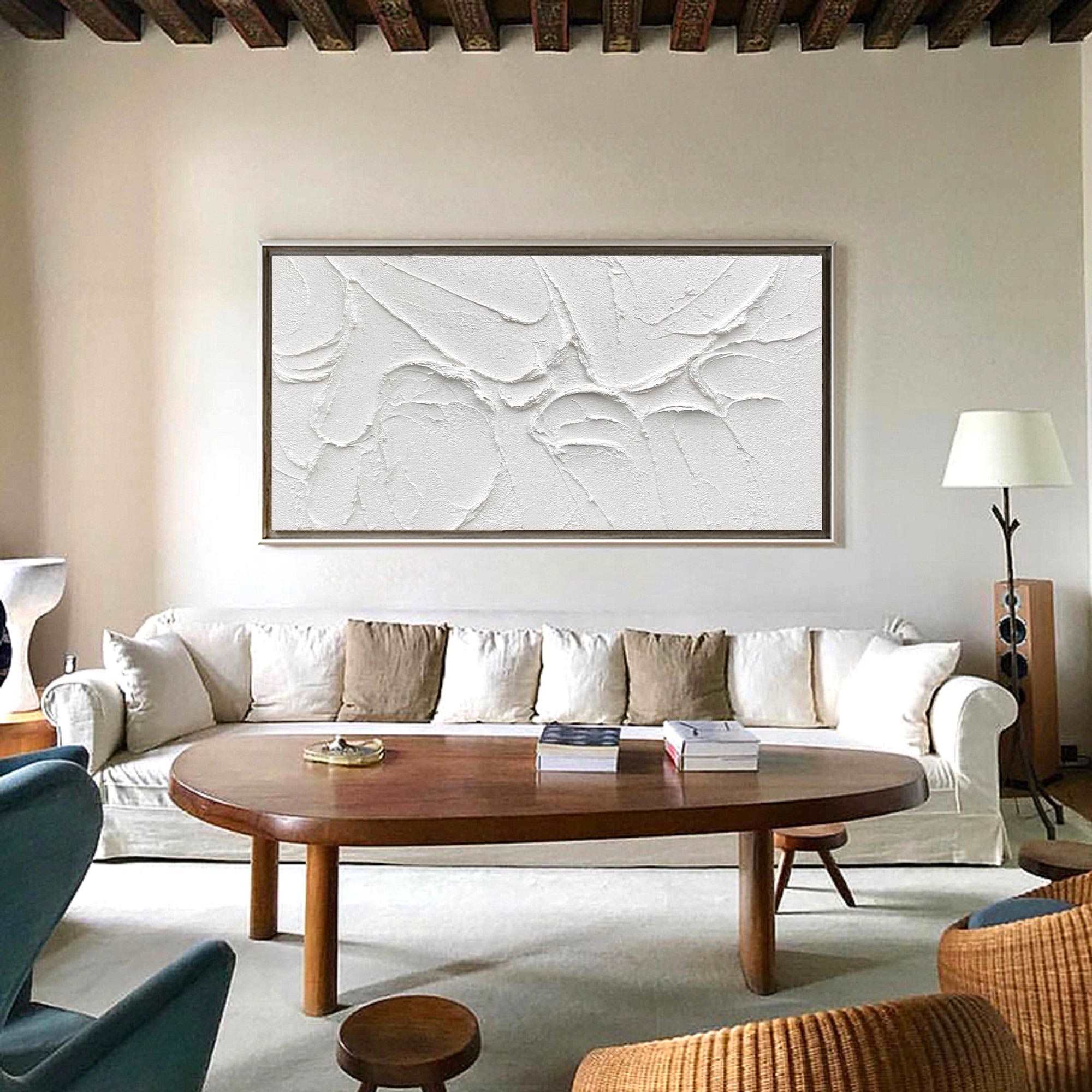 3D White Abstract Painting