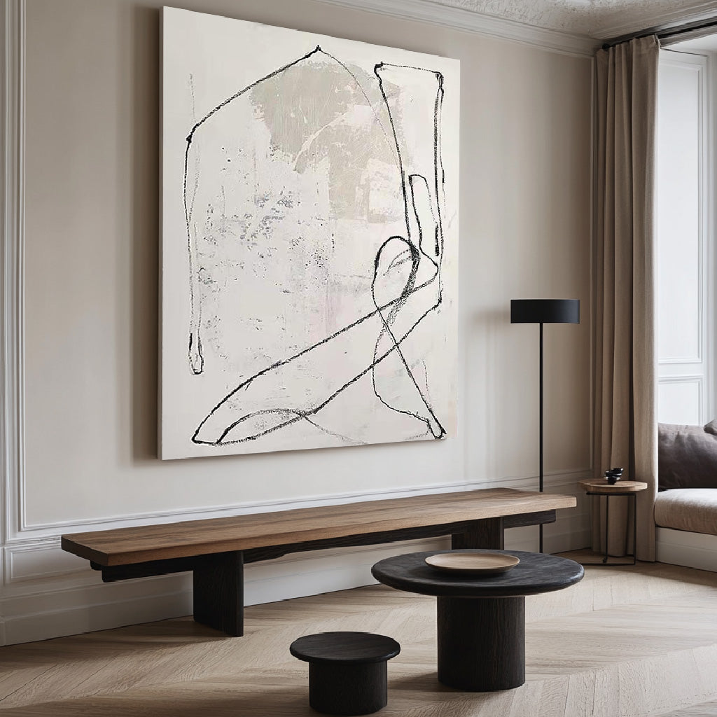 White Minimalist Painting