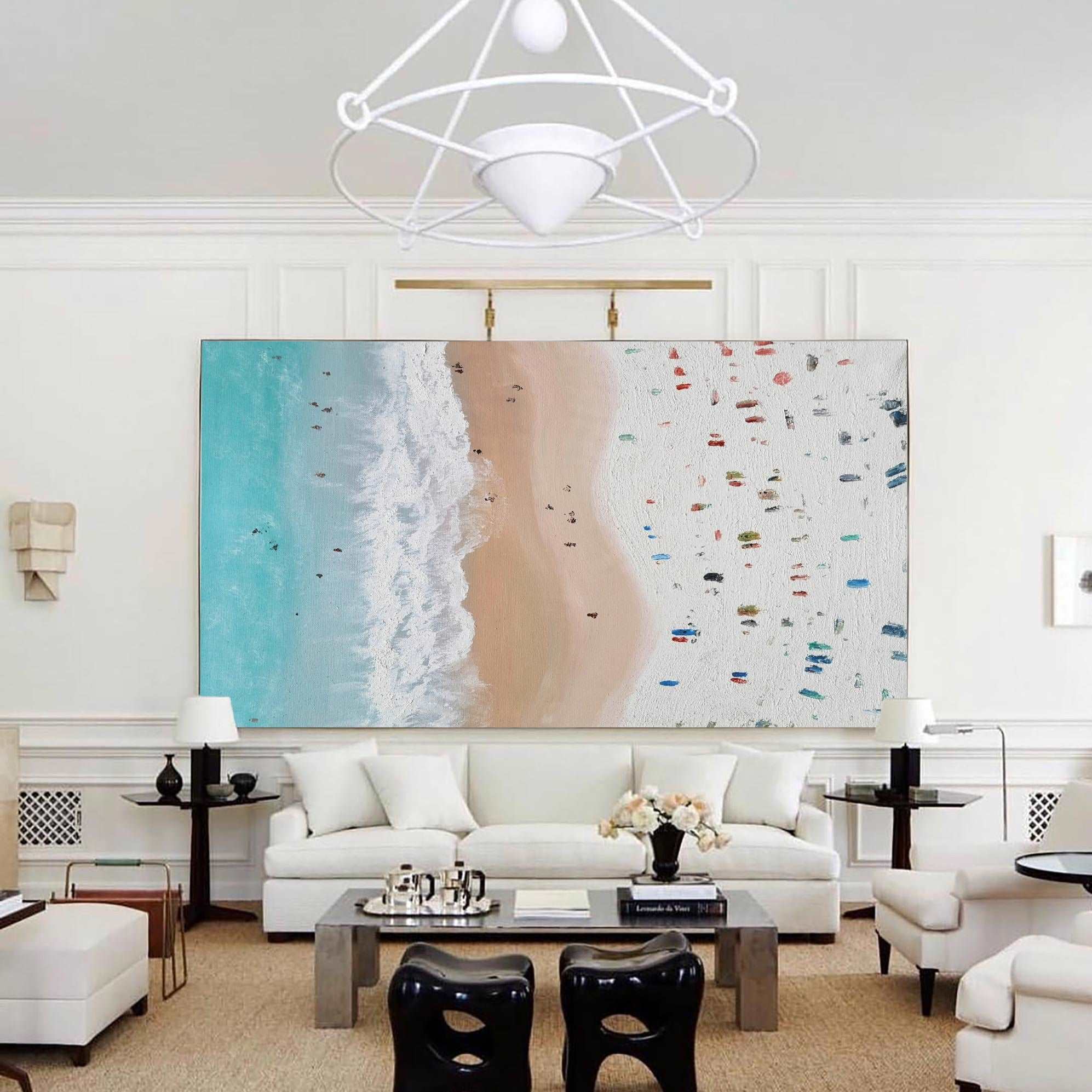 Abstract Coastal Painting