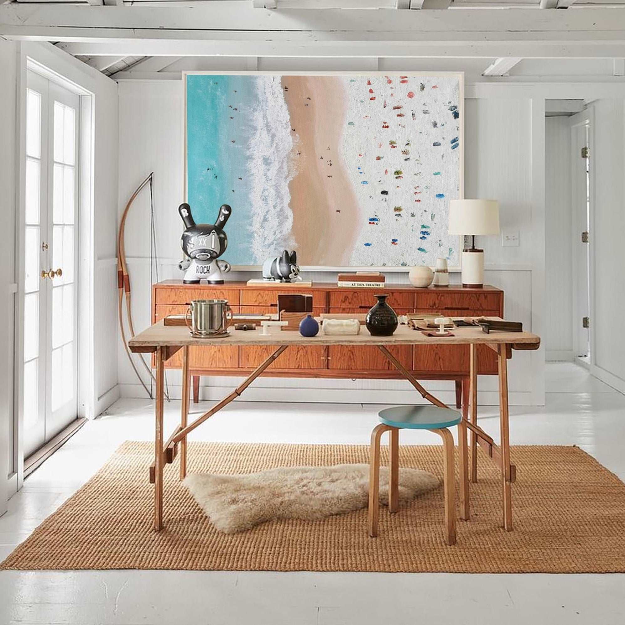 Abstract Coastal Painting