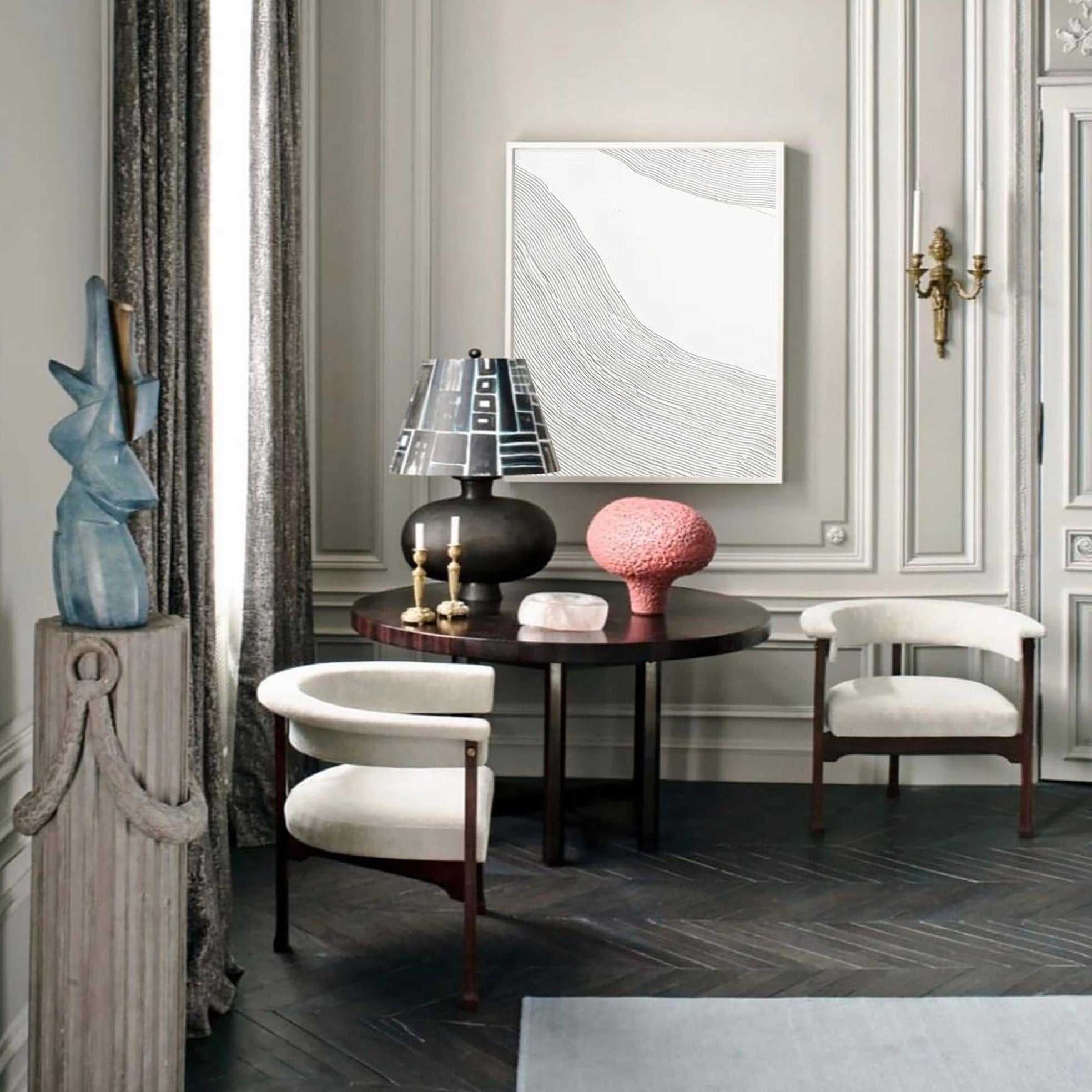 3D White Abstract Painting