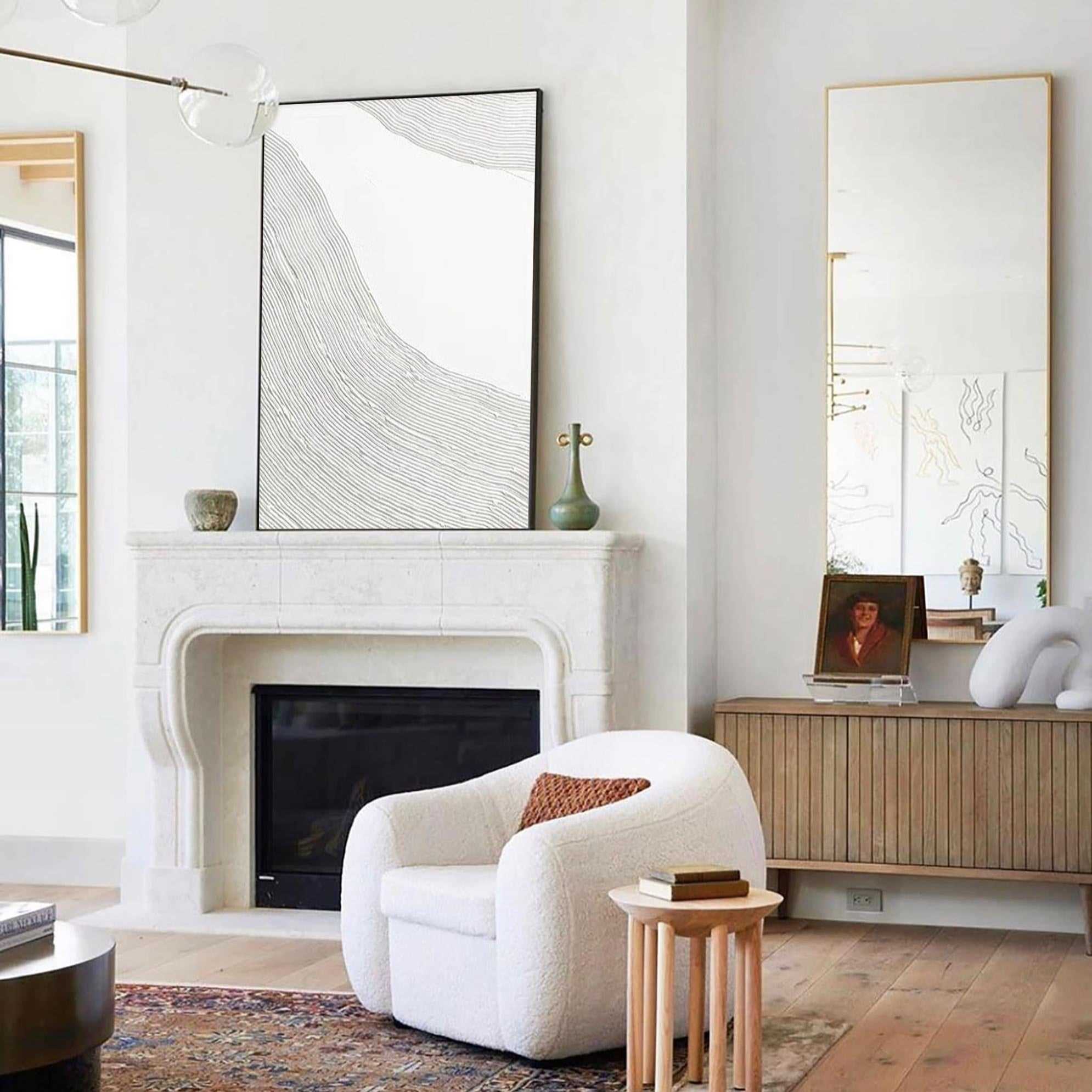 3D White Abstract Painting