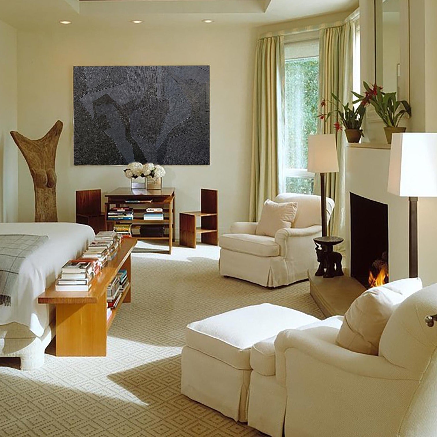 Black Abstract Painting