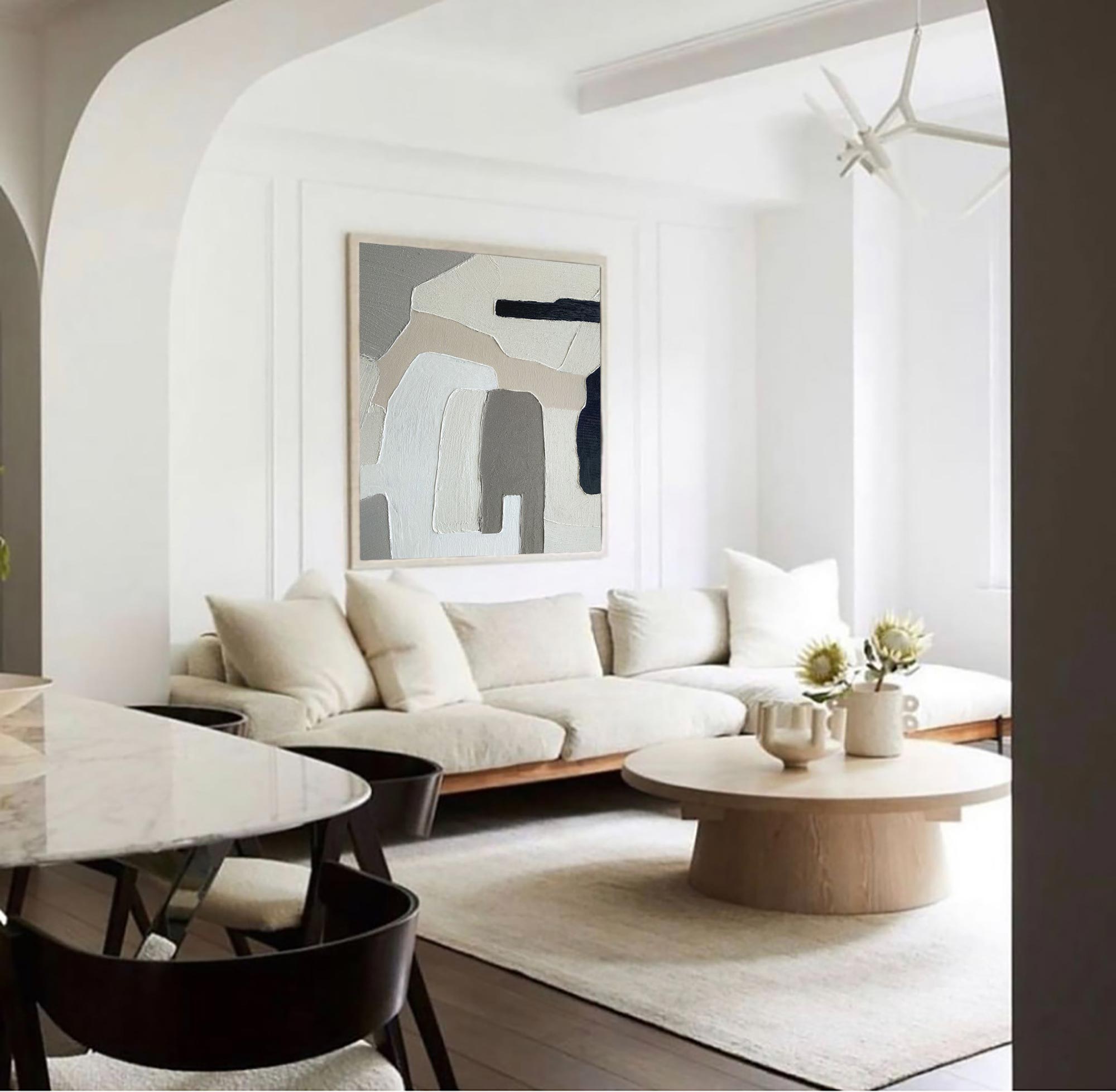 Neutral Abstract Painting