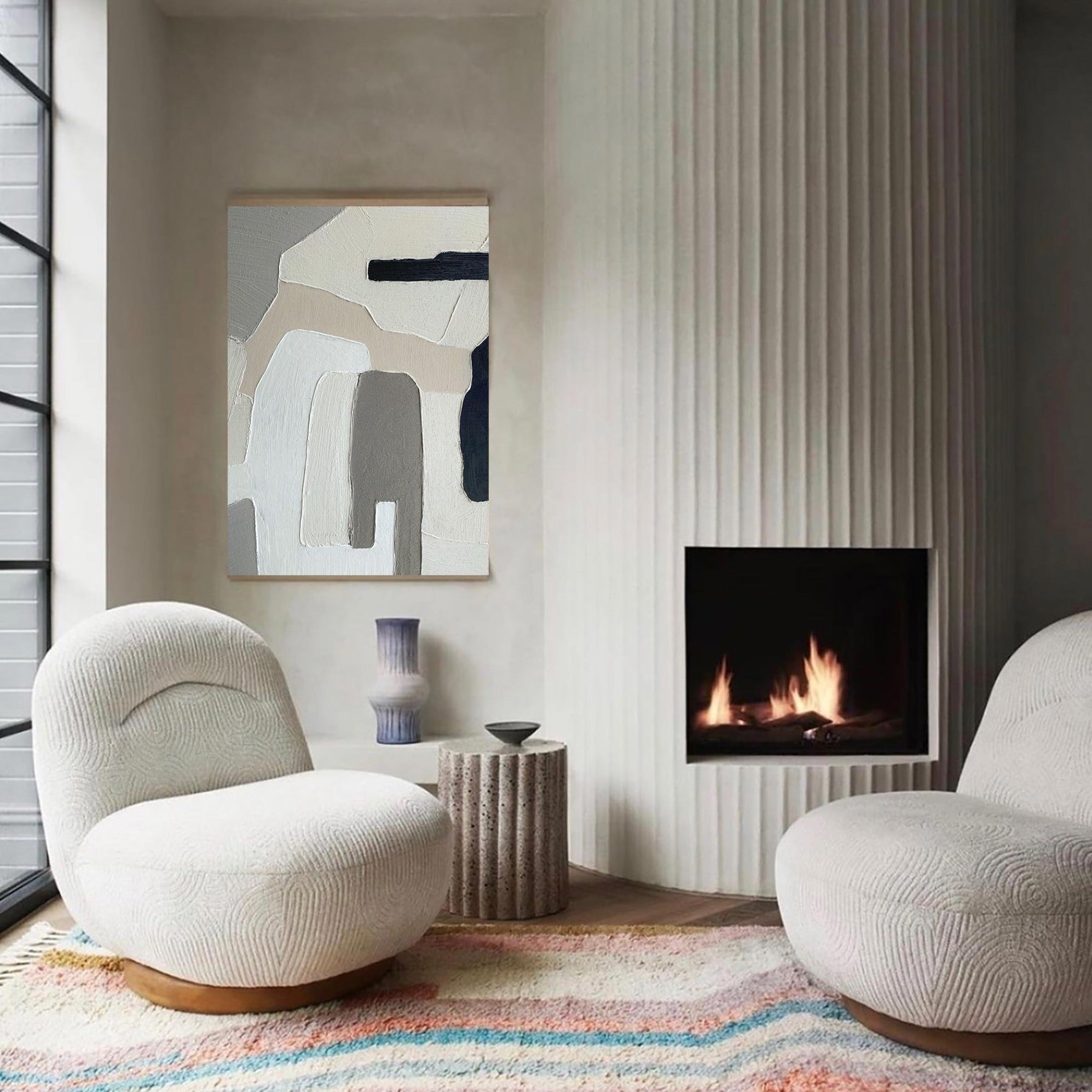 Neutral Abstract Painting