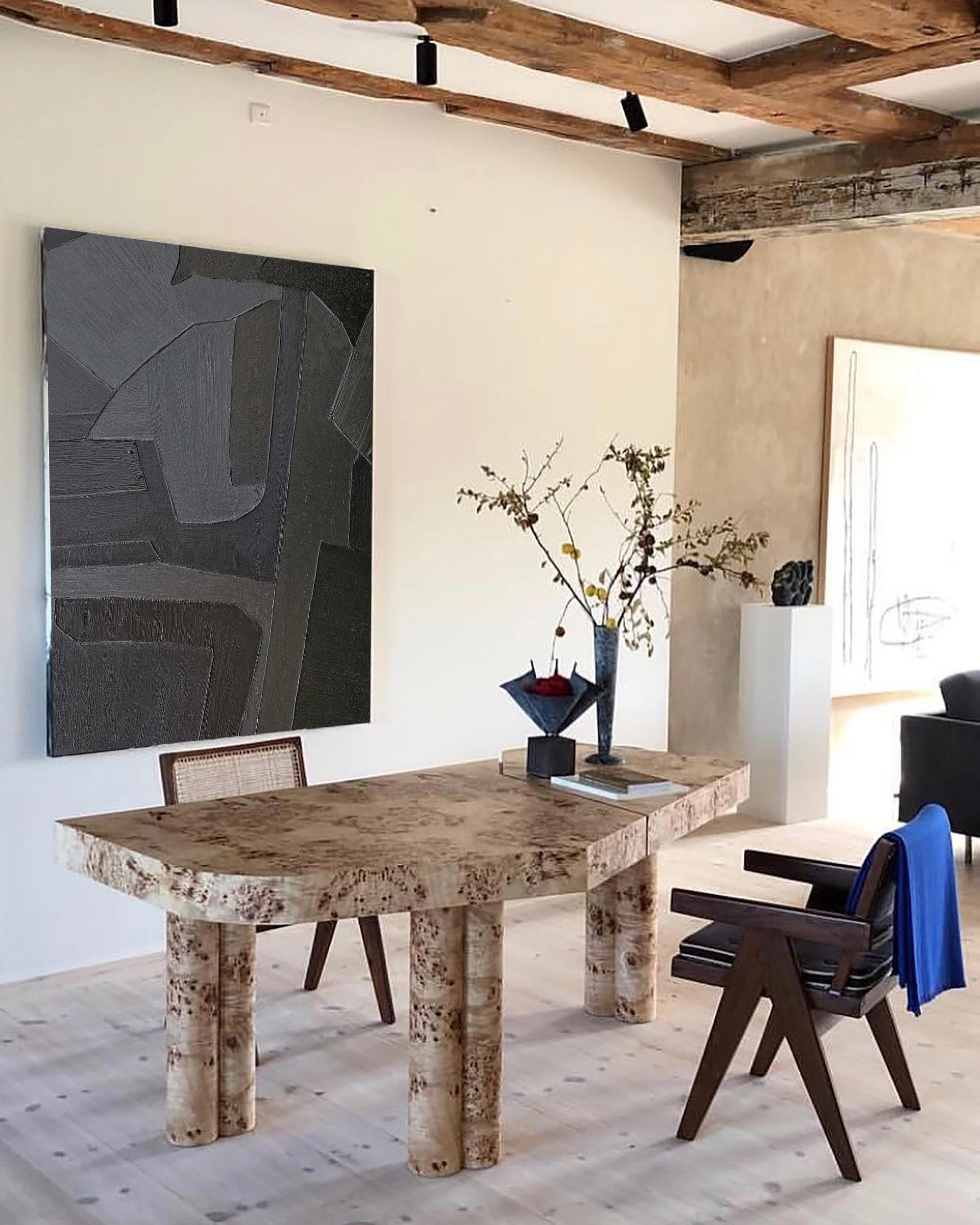 Black Abstract Painting