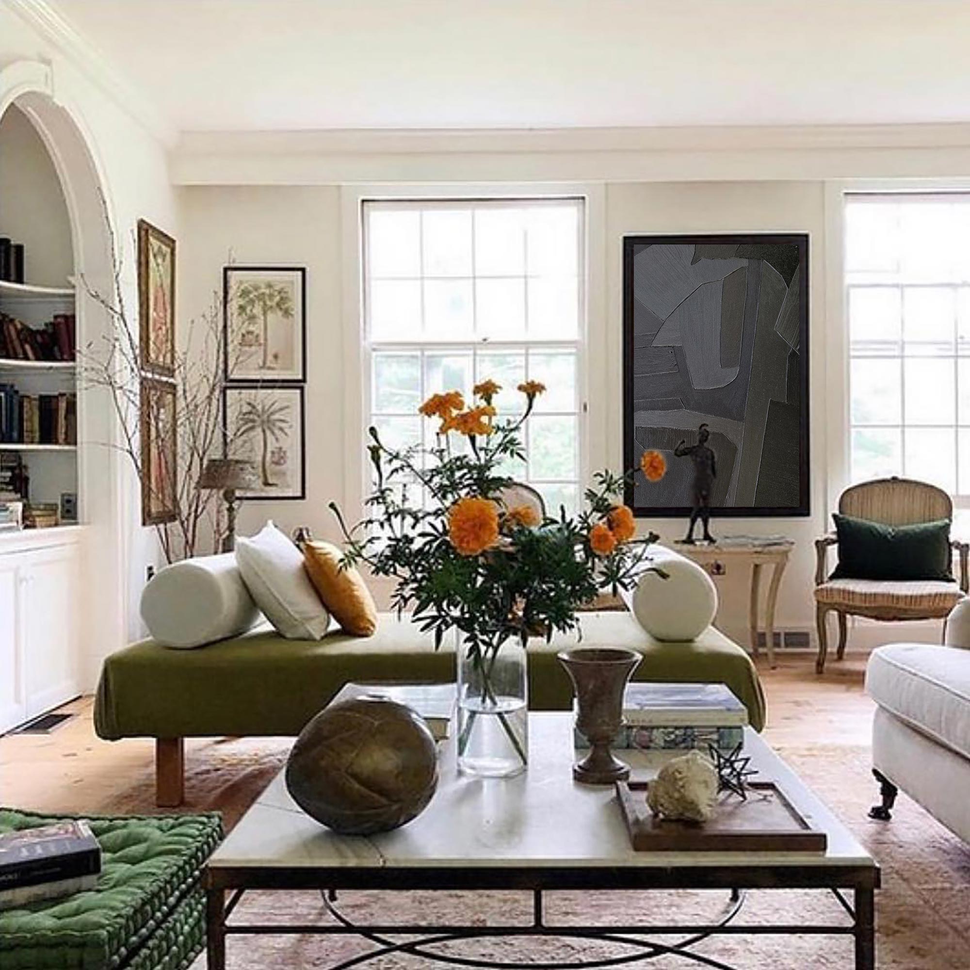 Black Abstract Painting