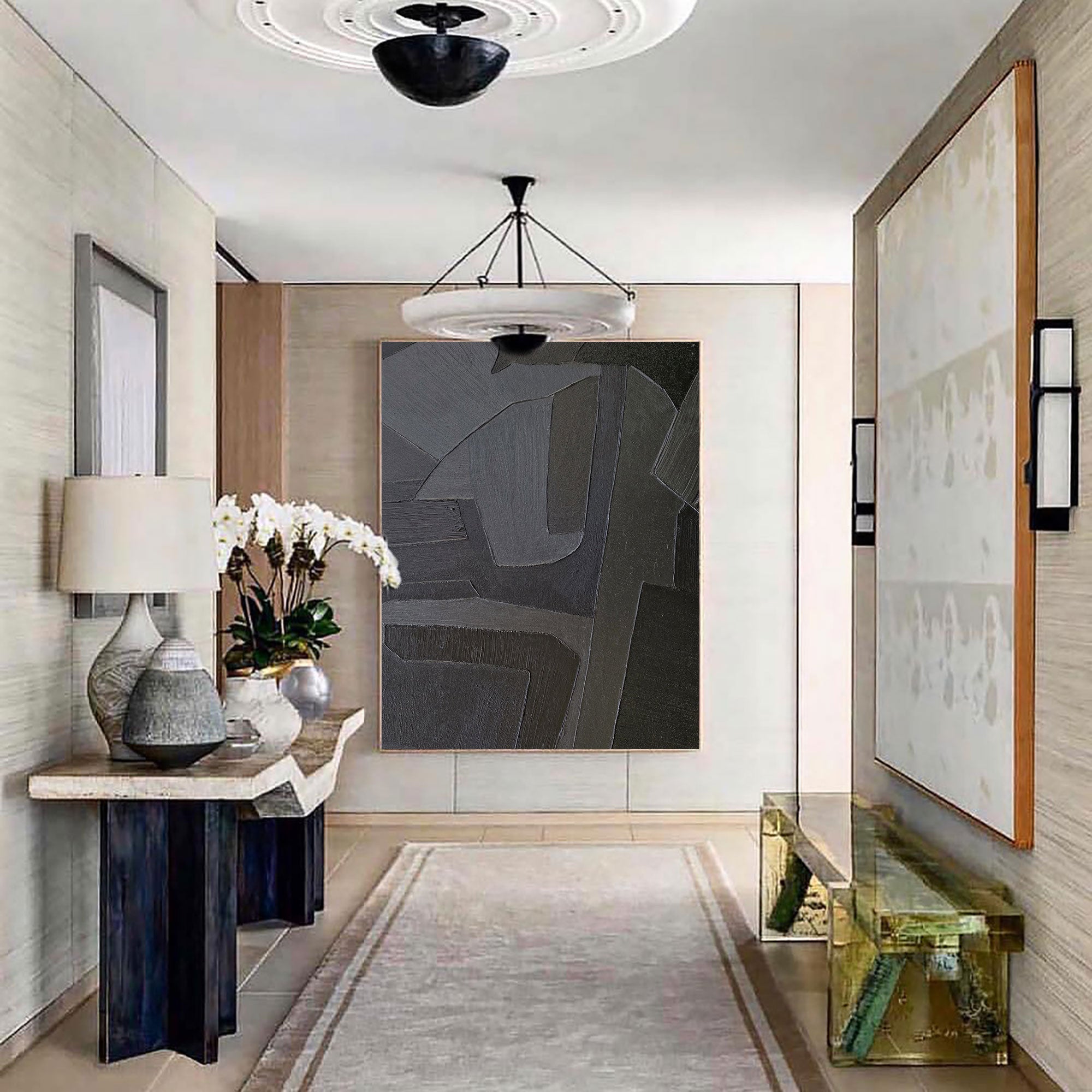 Black Abstract Painting