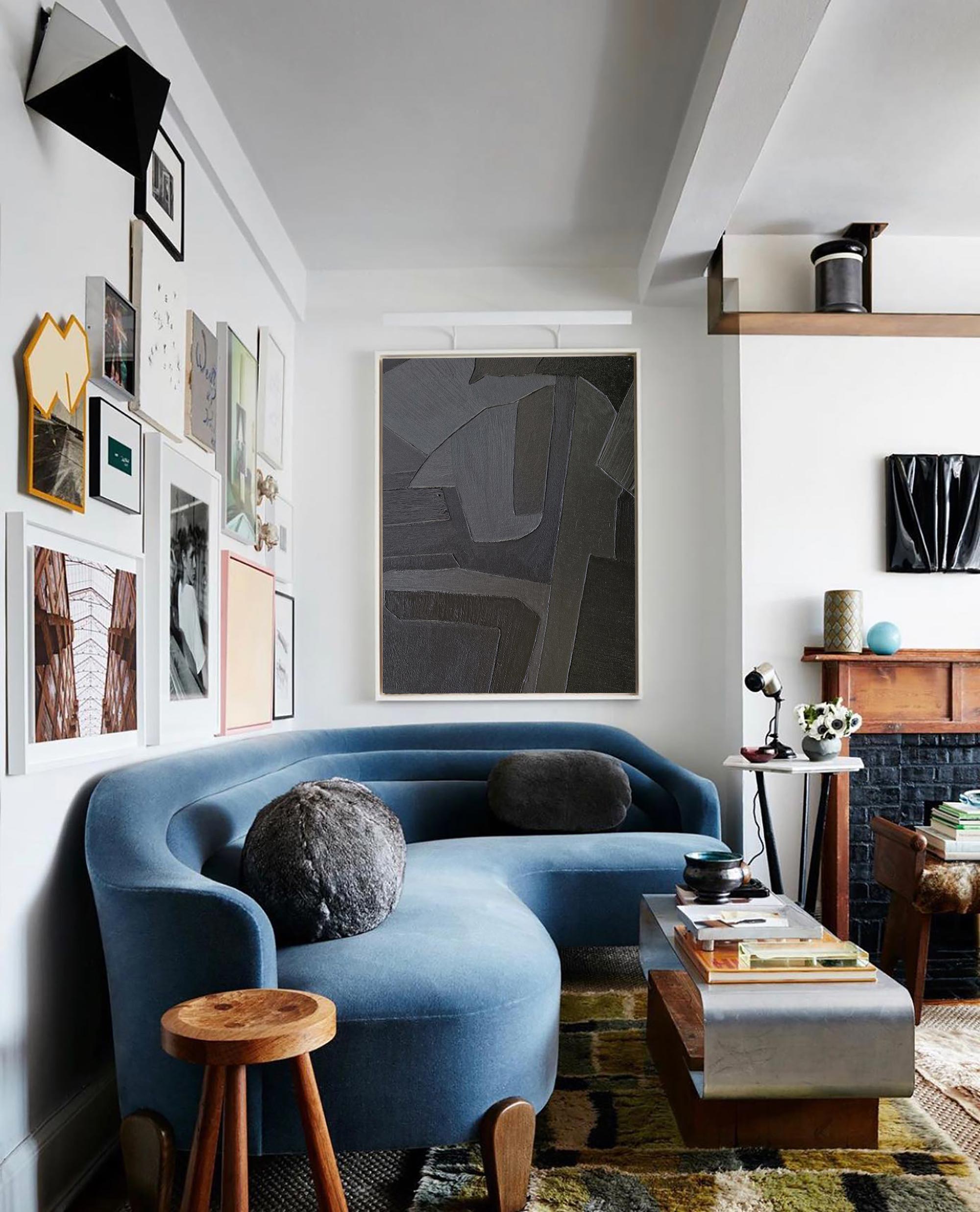 Black Abstract Painting