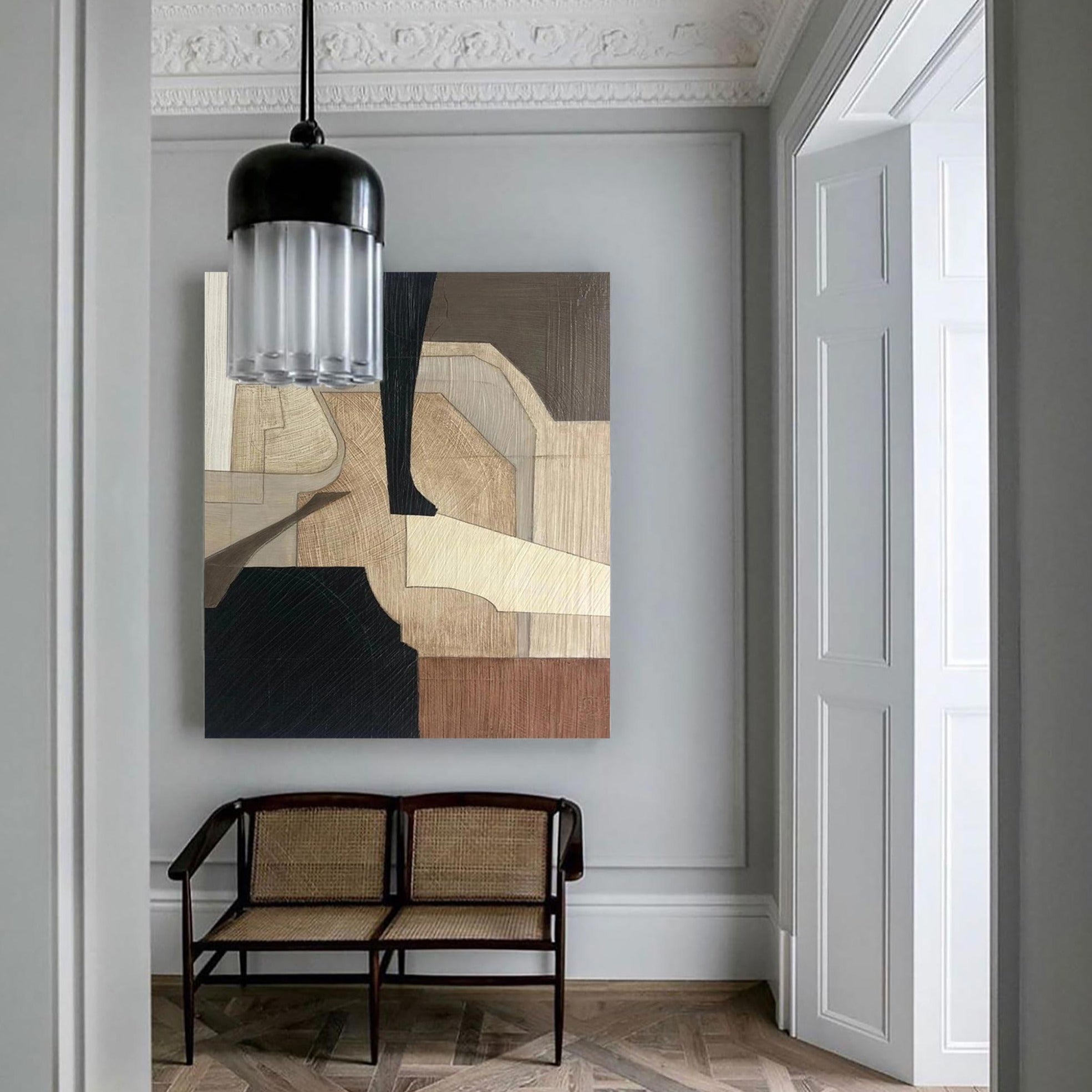 Black And Brown Abstract Painting