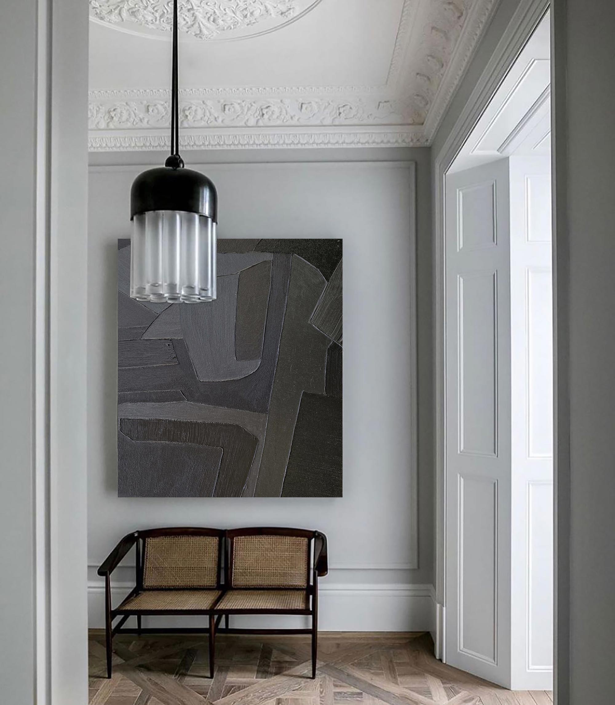 Black Abstract Painting