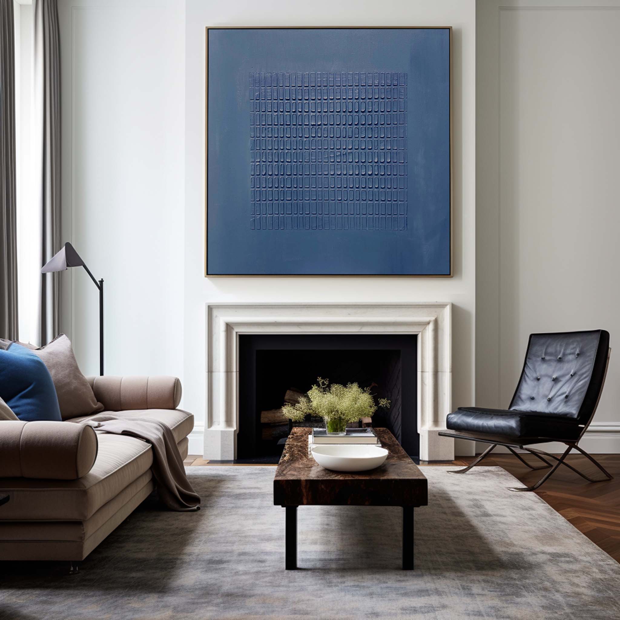 Blue Minimalist Painting