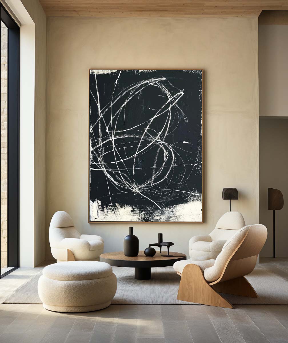 Black Abstract Painting