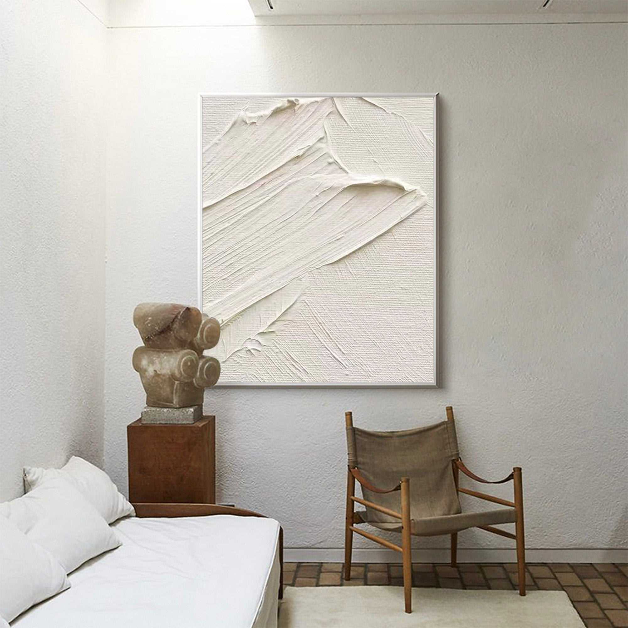 3D White Abstract Painting