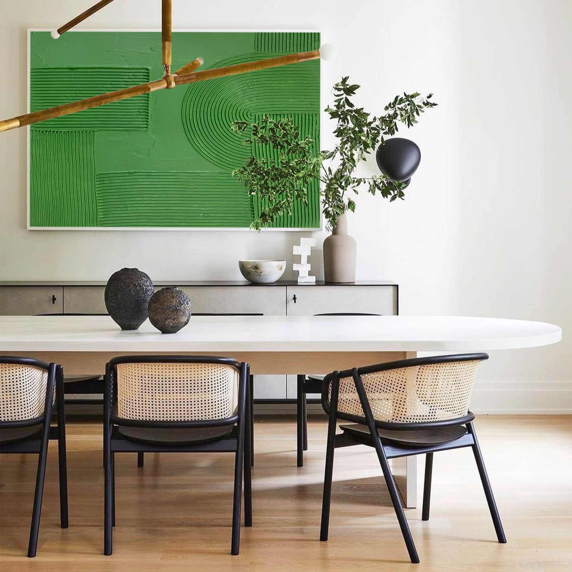 Green Minimalist Painting