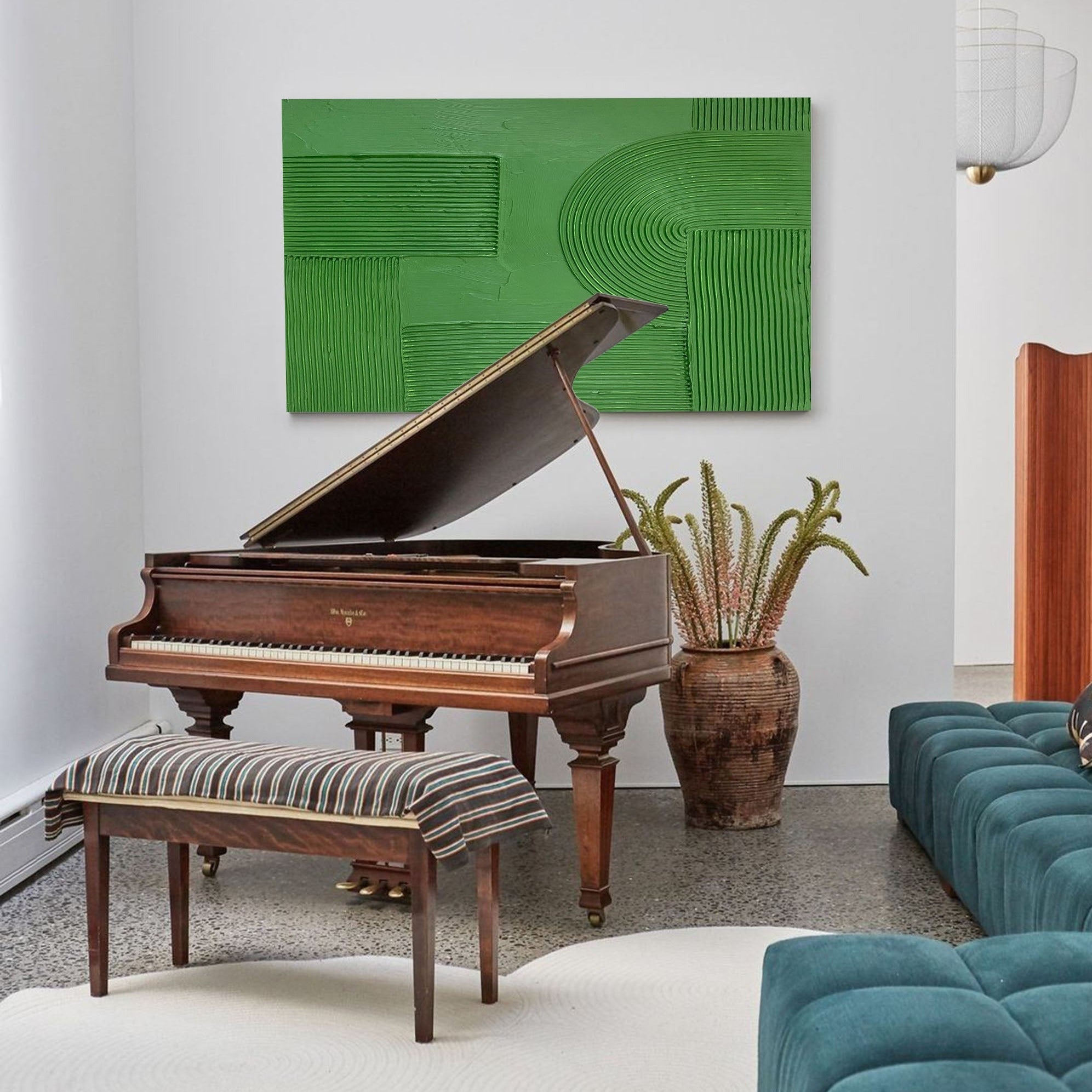 Green Minimalist Painting