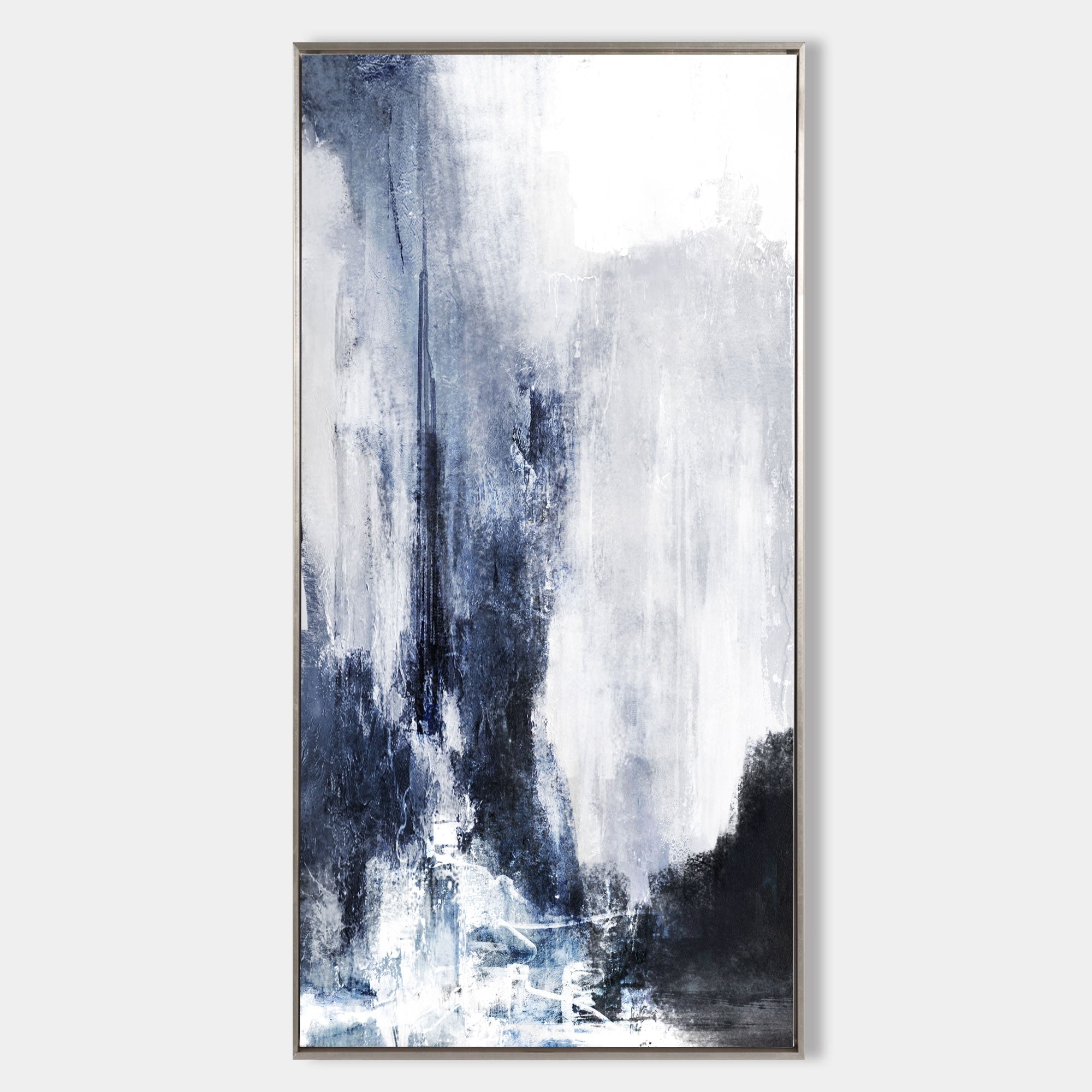 Blue White Abstract Painting