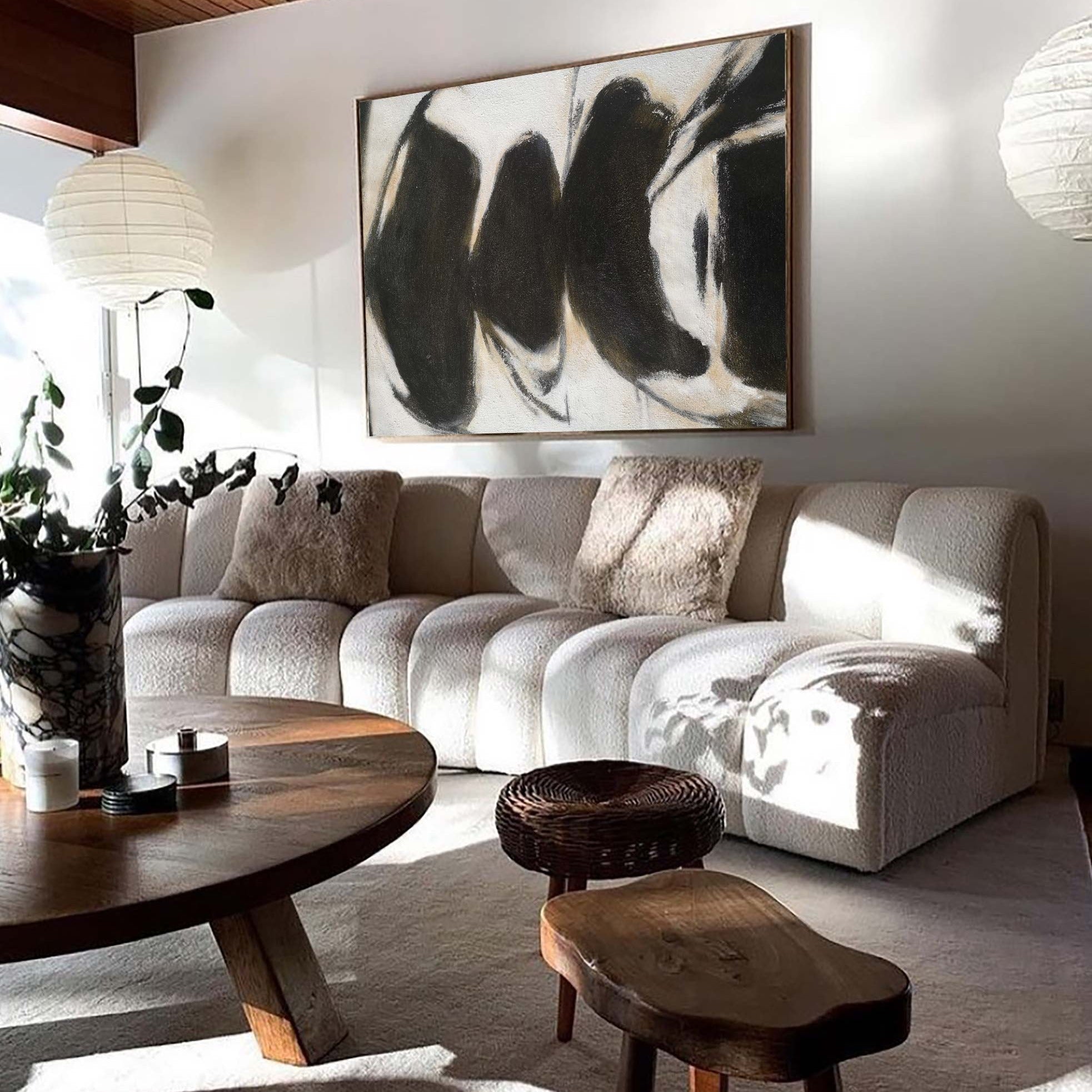 Black White Painting