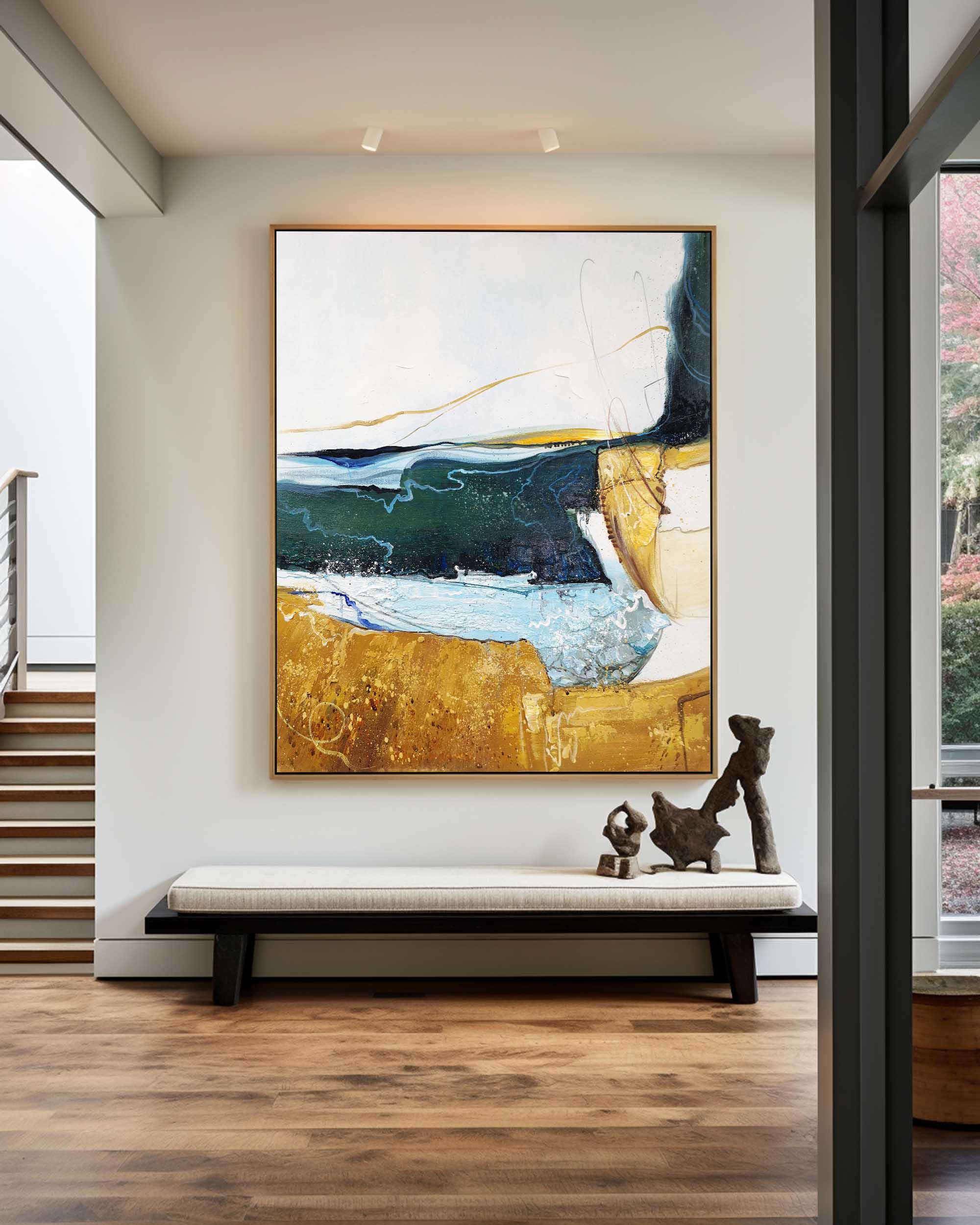 Vertical Abstract Painting