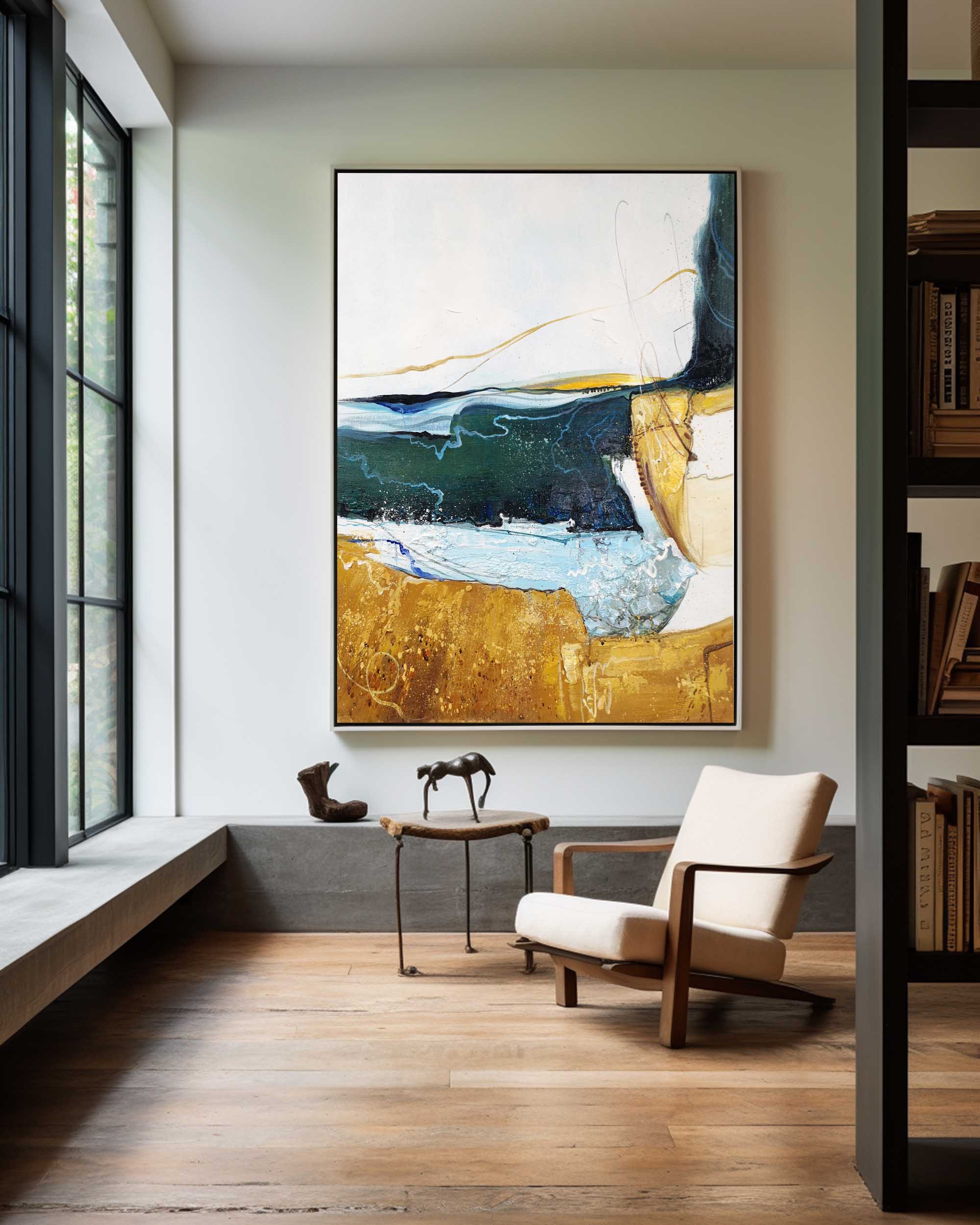 Vertical Abstract Painting