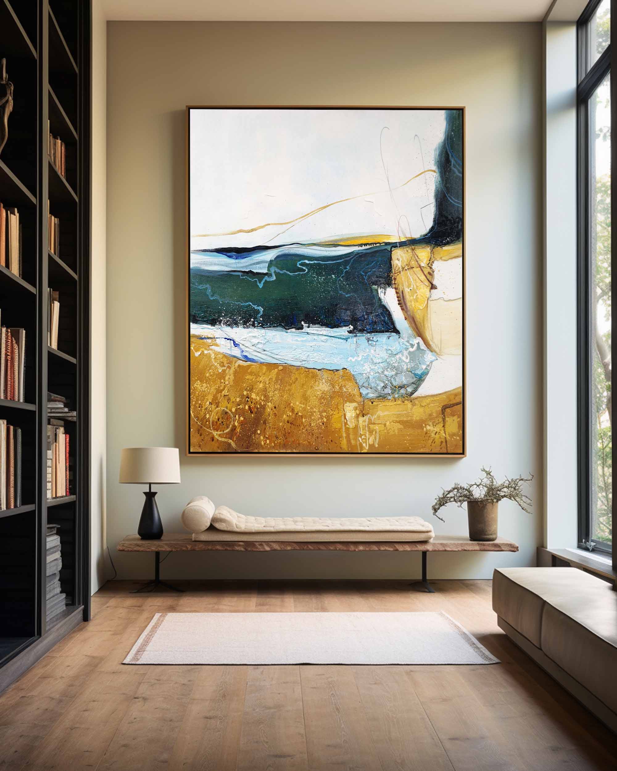 Vertical Abstract Painting