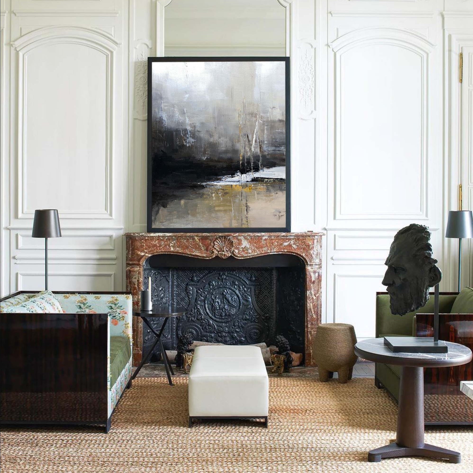 Grey Abstract Painting