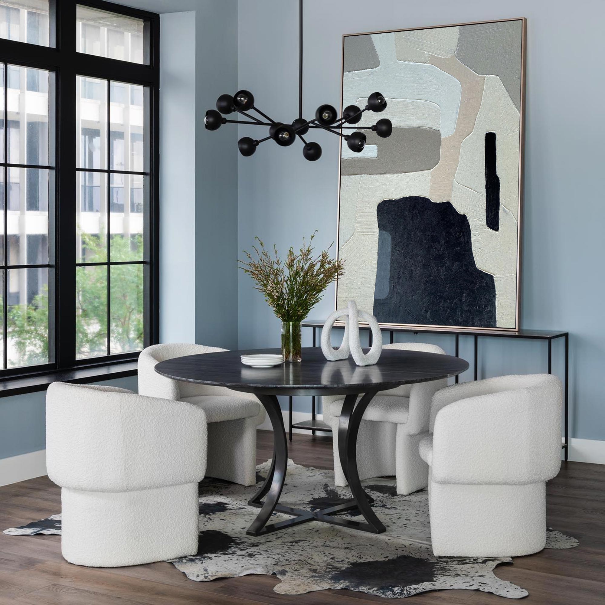 Black And Grey Abstract Painting