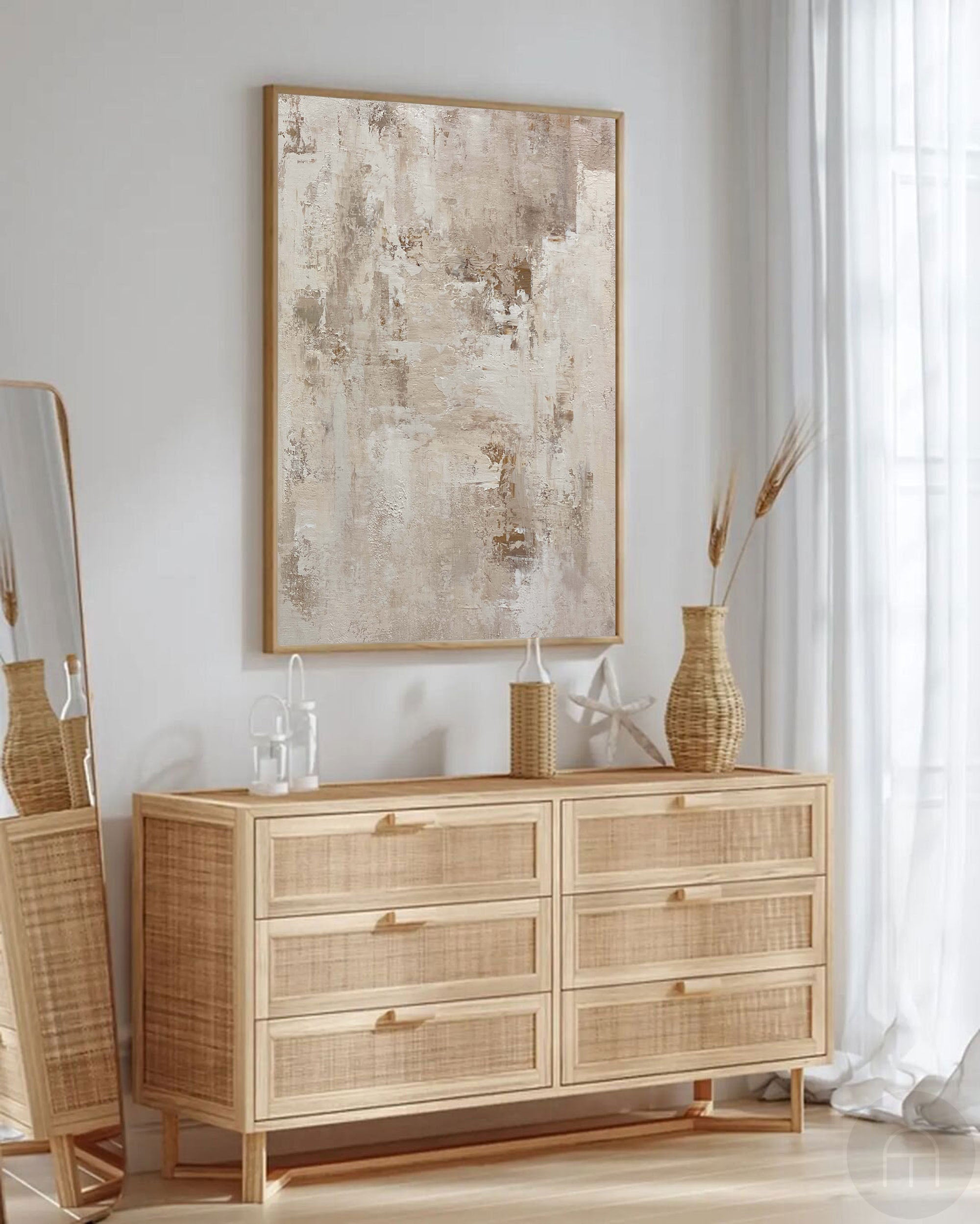 Beige Abstract Painting