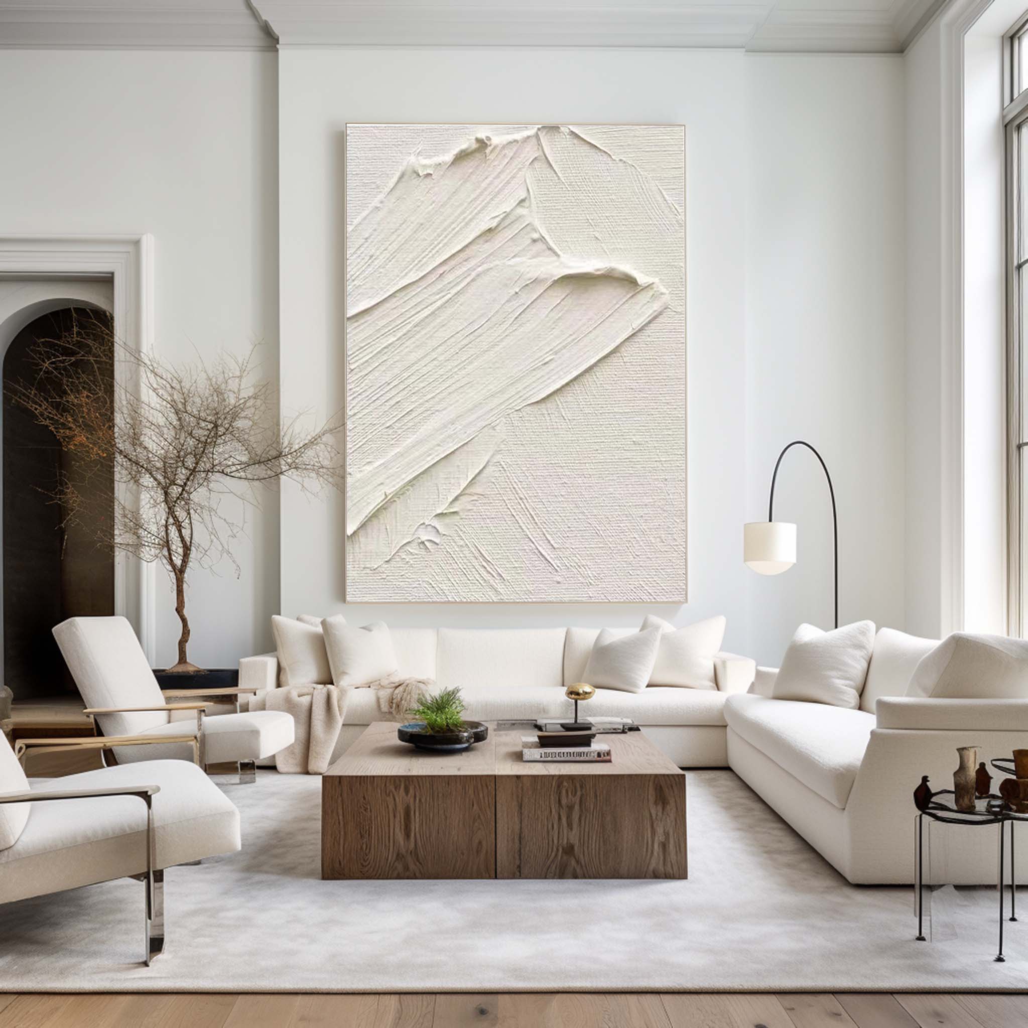 3D White Abstract Painting