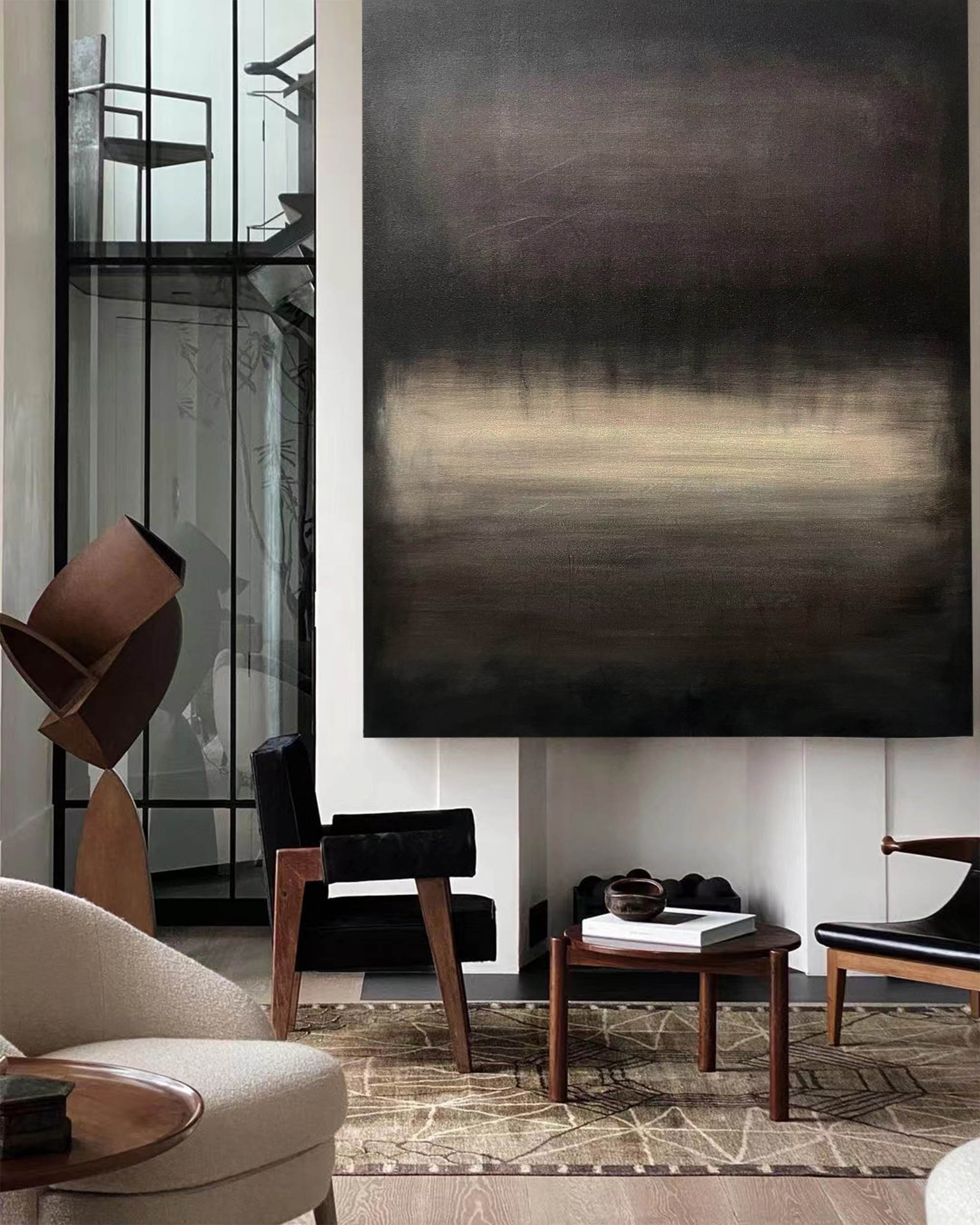 Black Abstract Painting