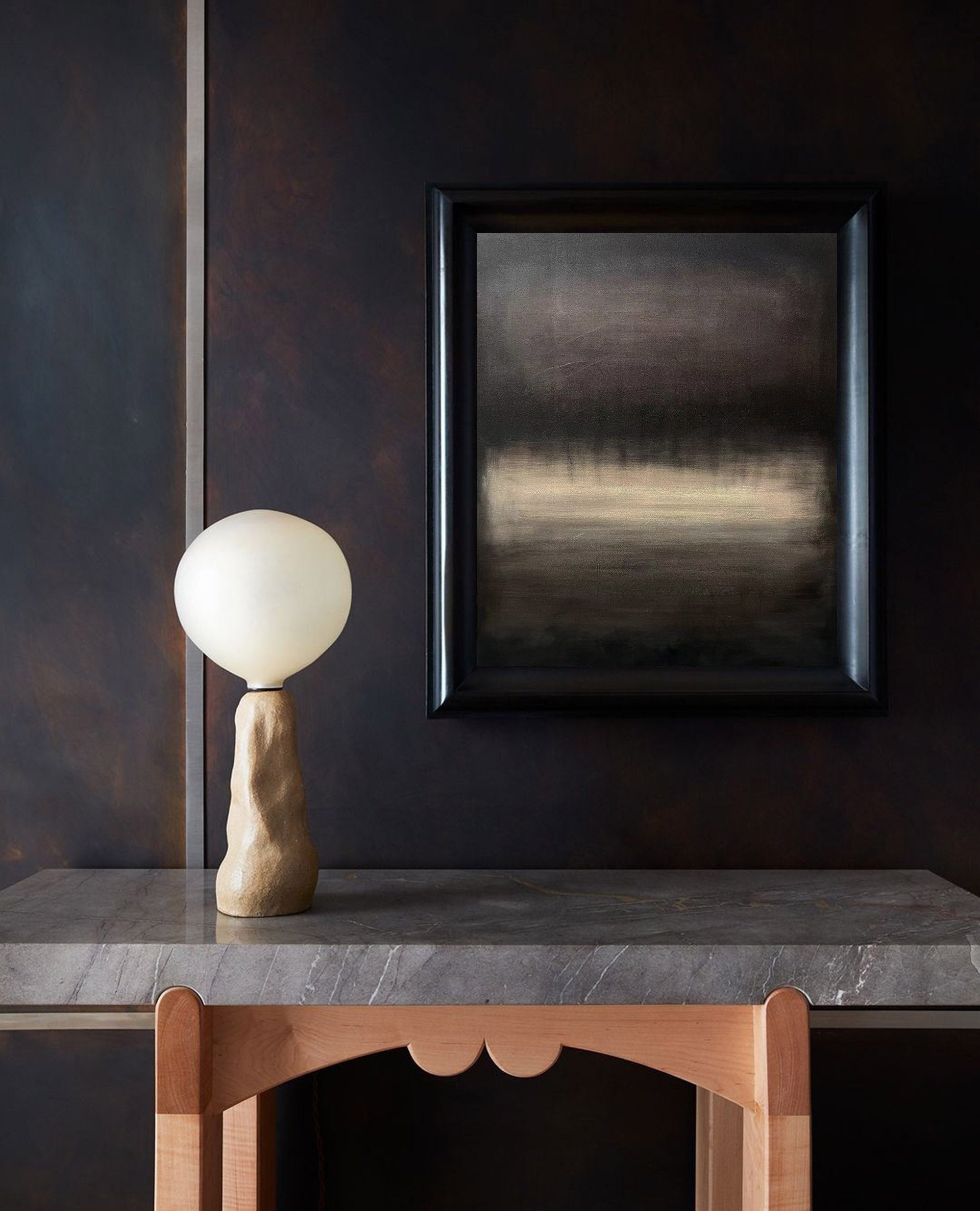 Black Abstract Painting