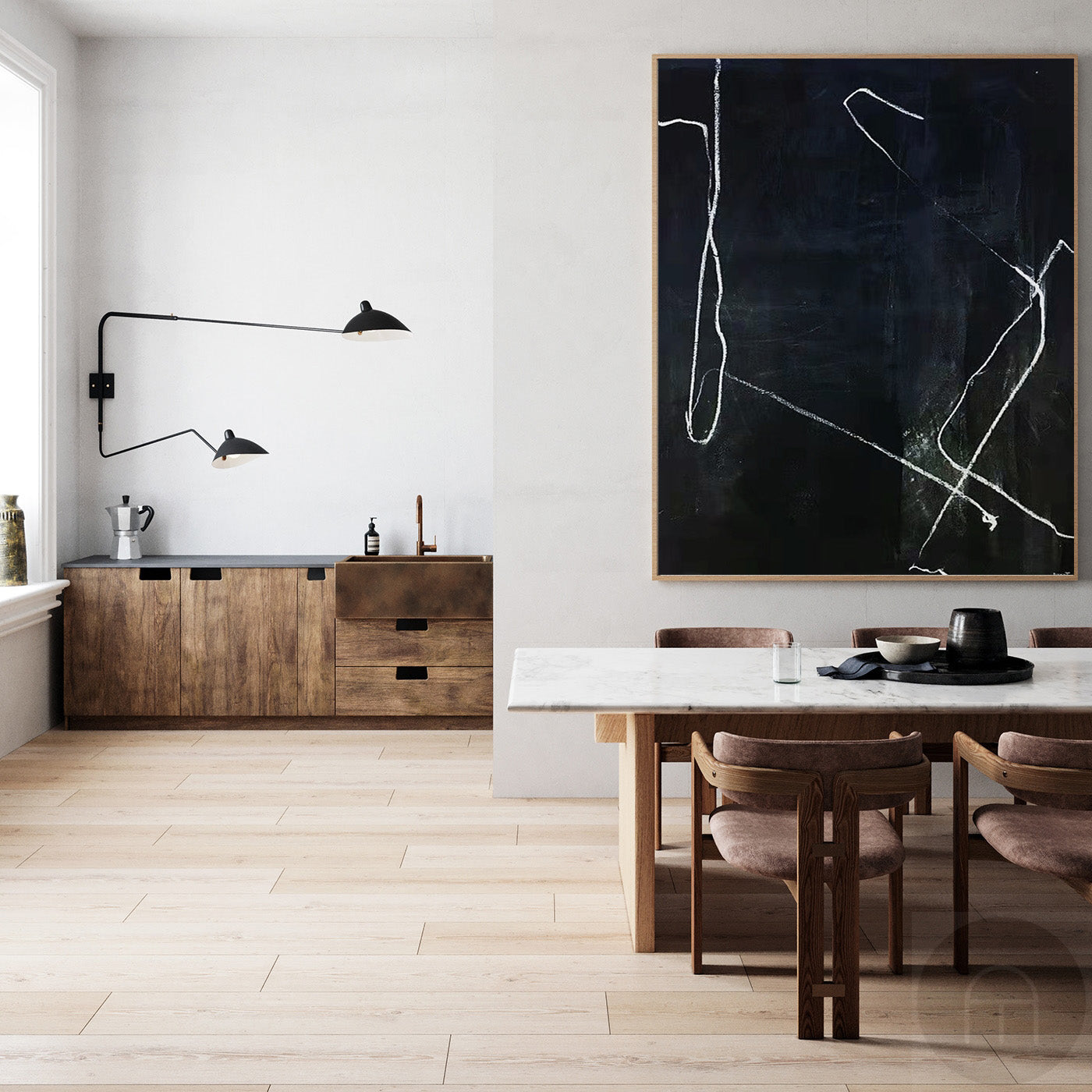 Black Abstract Painting