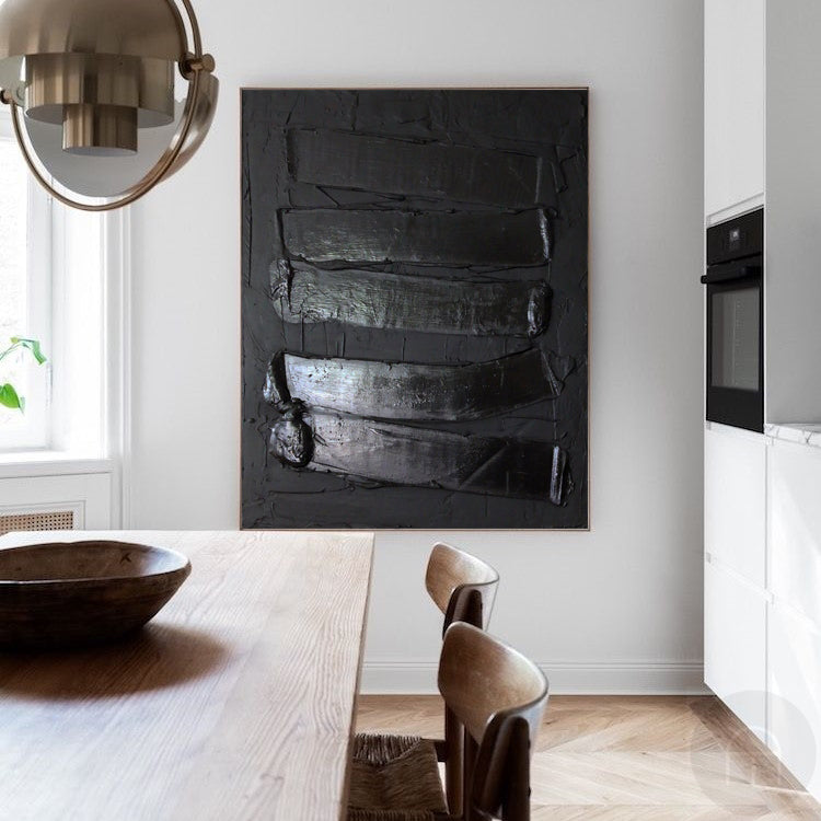 Black Minimalist Painting