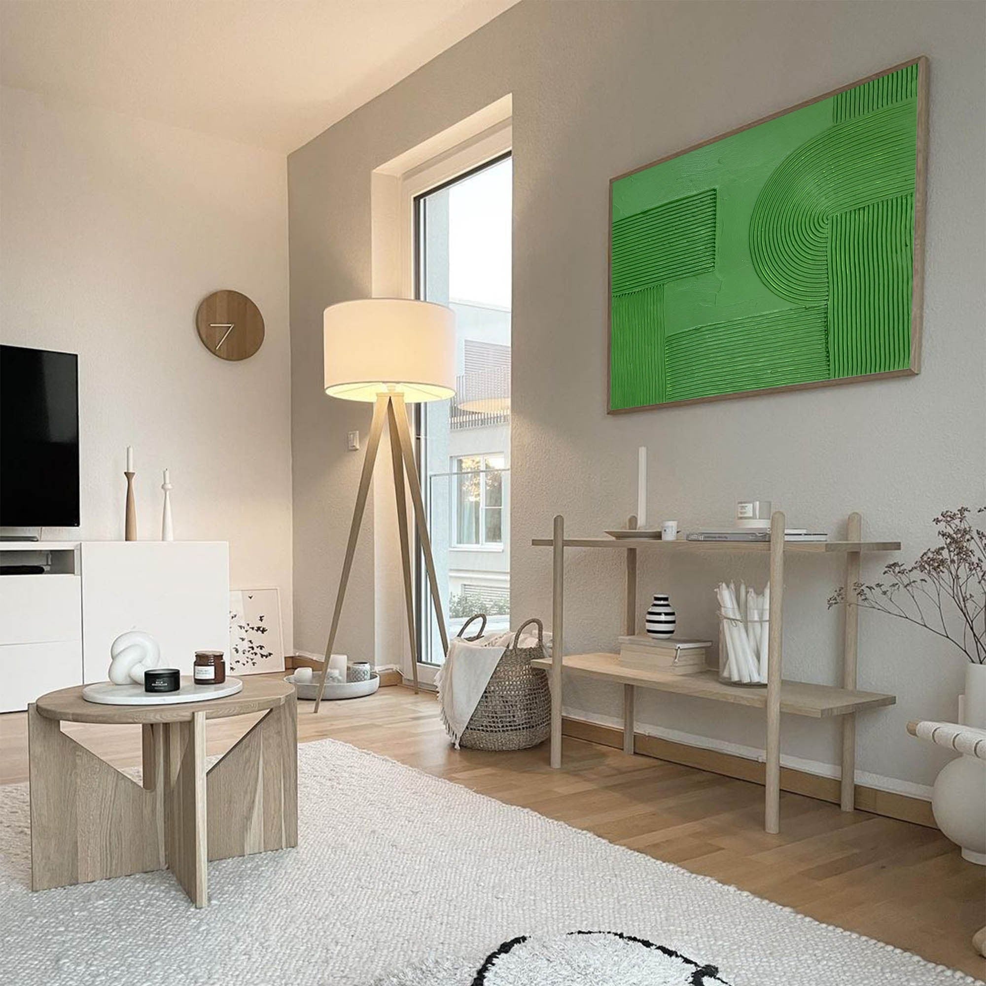 Green Minimalist Painting