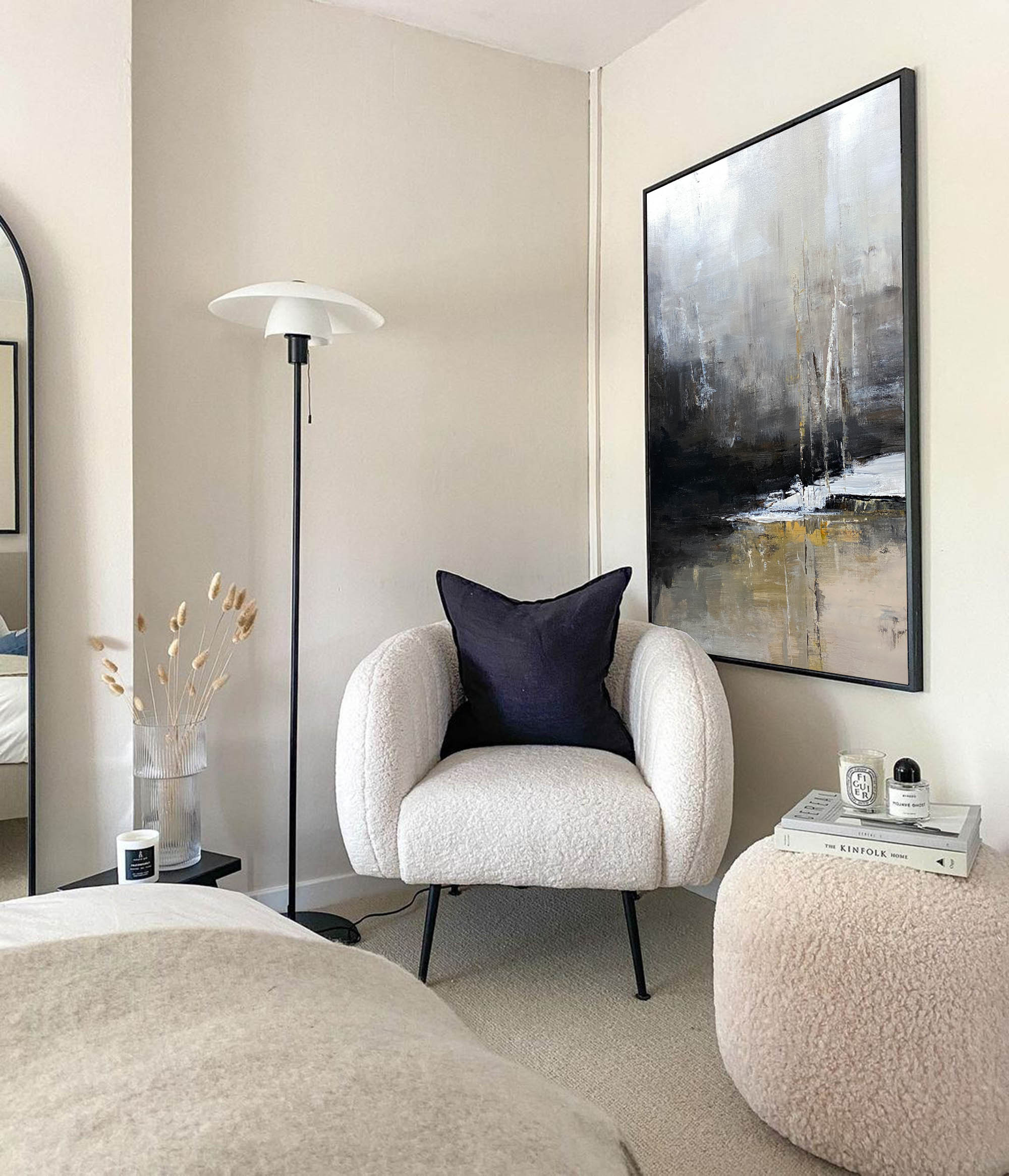 Grey Abstract Painting