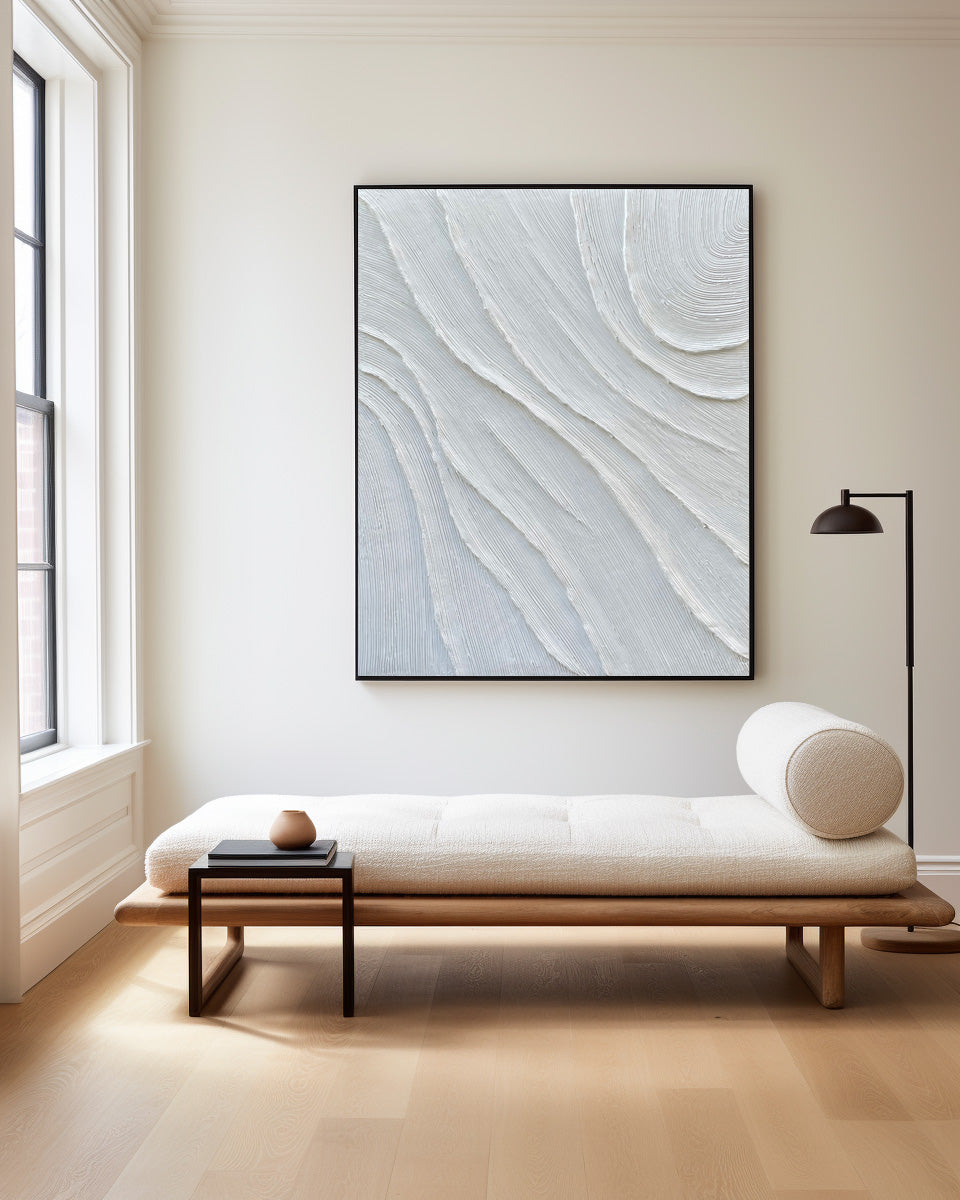 3D White Abstract Painting