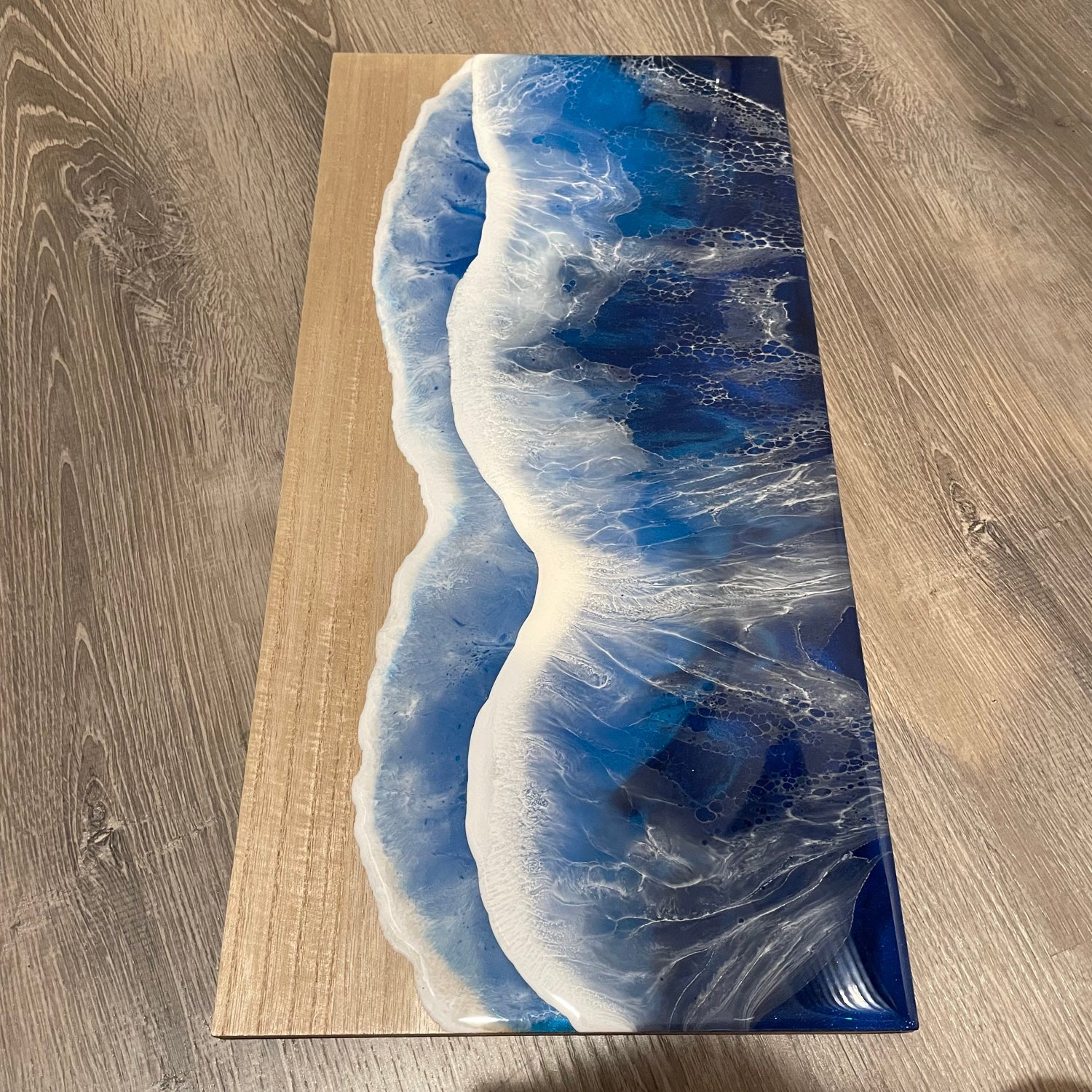 Wall Art Ocean Waves, Epoxy Resin Wave Wall Decor