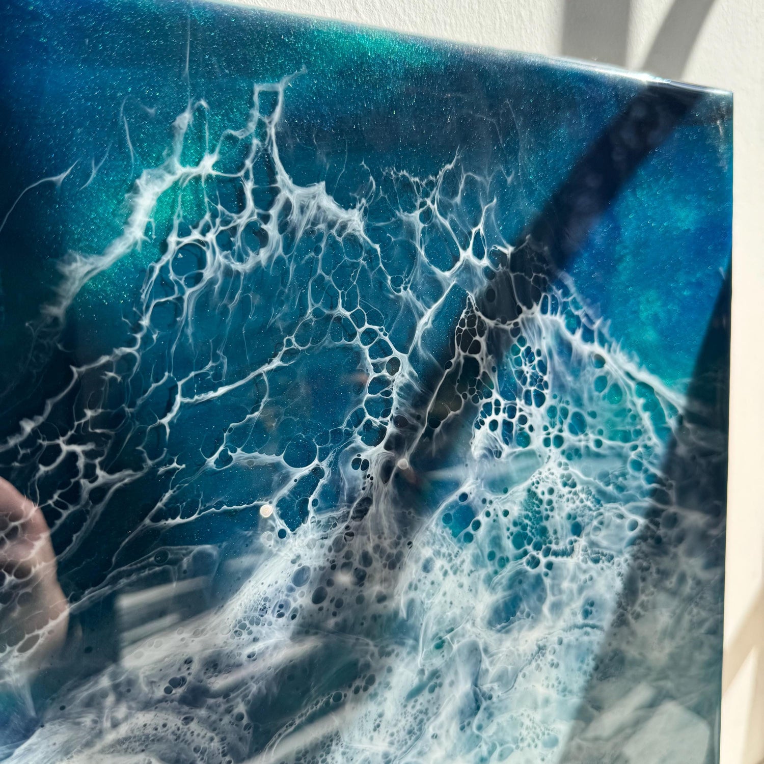 Resin Ocean Wall Art – 2 Piece Beach Painting