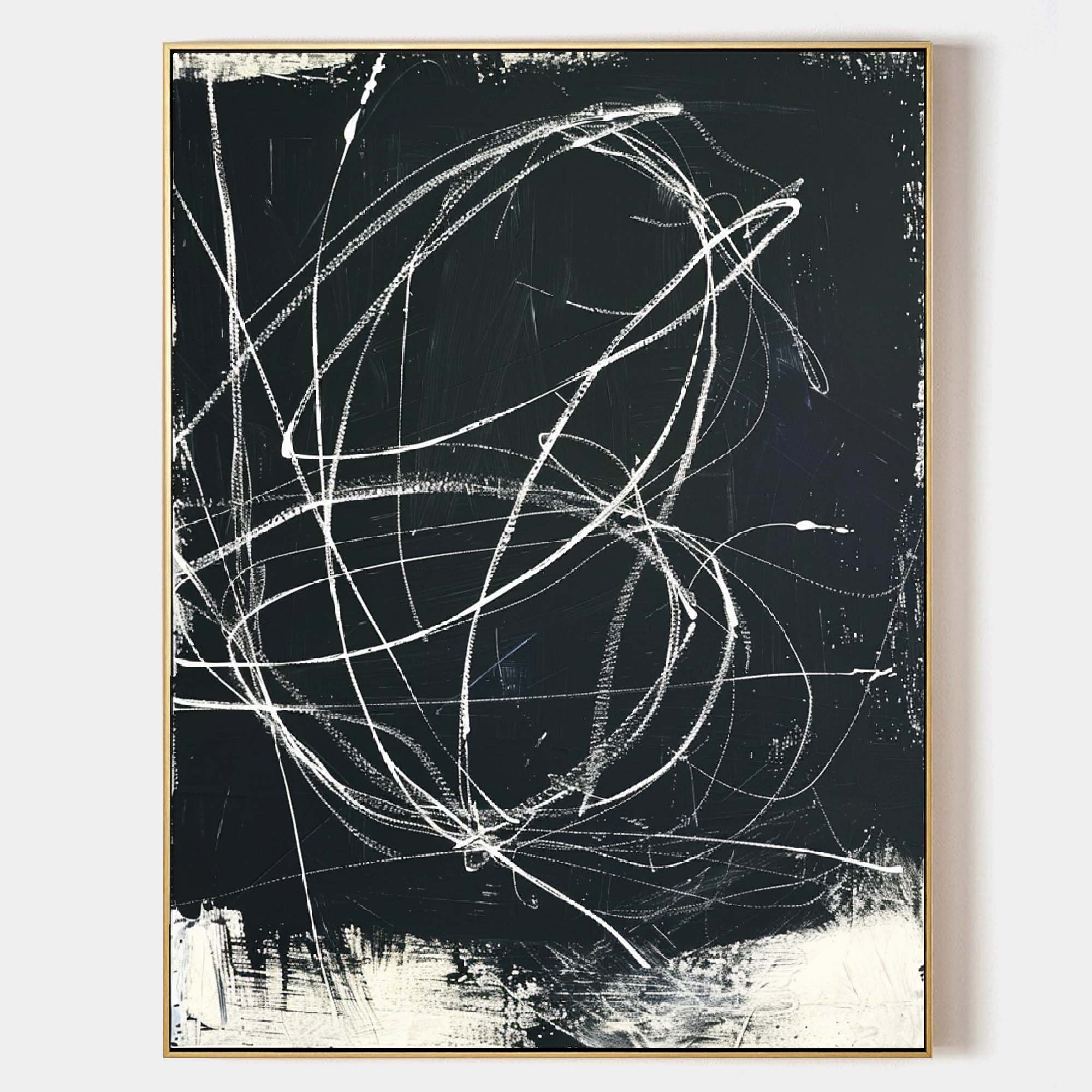 Black Abstract Painting