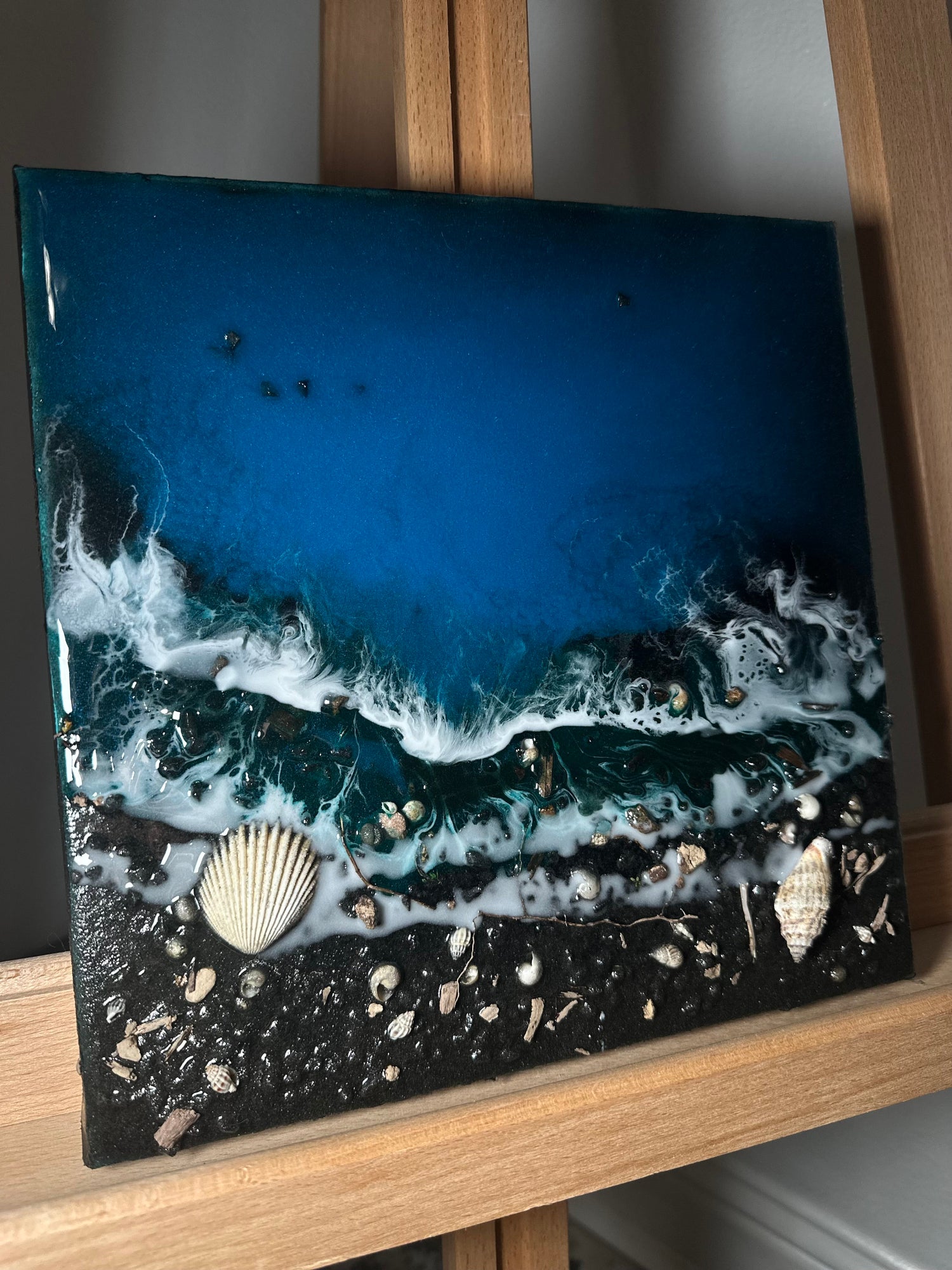 Resin Art, Wall Decor, Ocean Painting, Original Painting, Original Artwork, Ocean Resin Art
