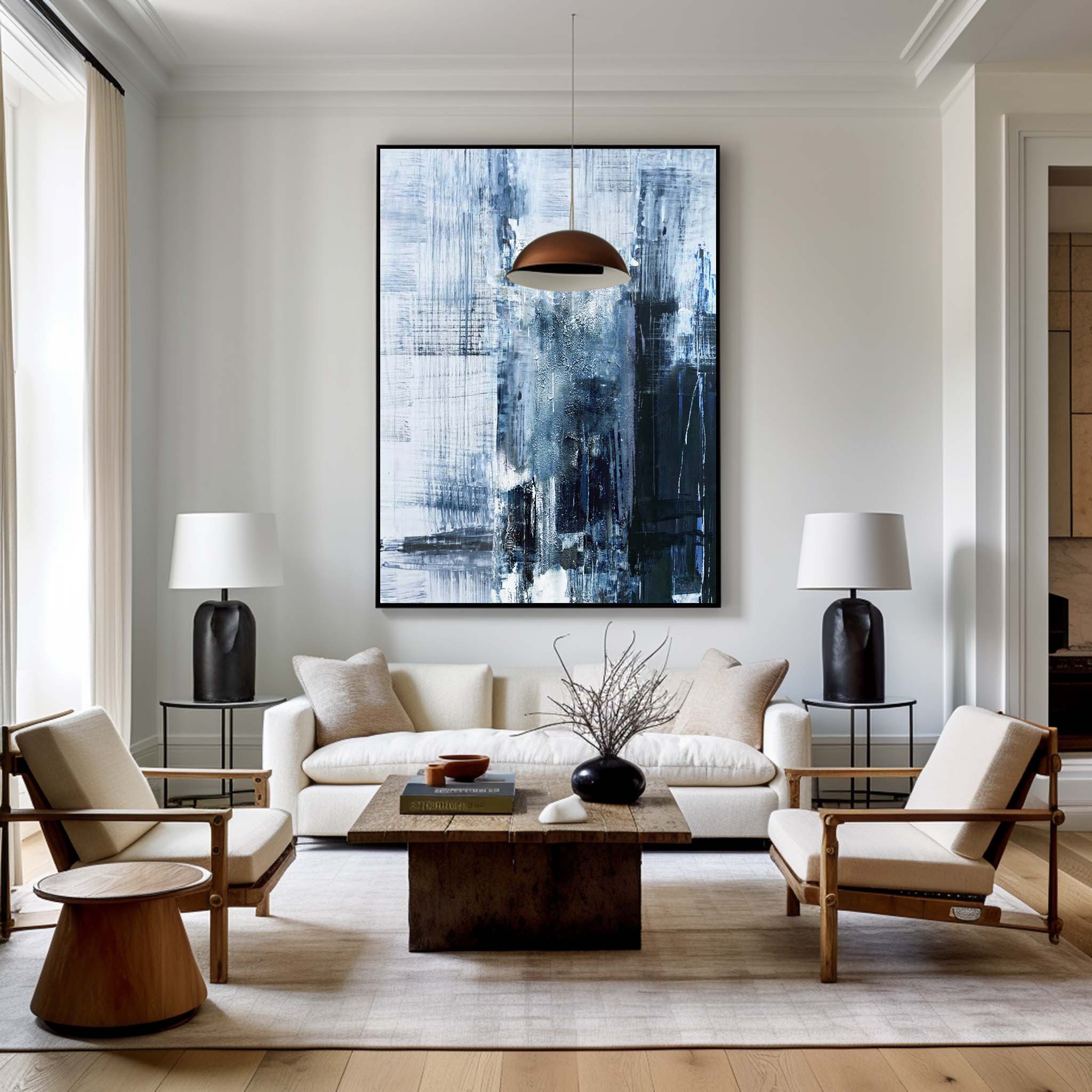 Blue Abstract Painting